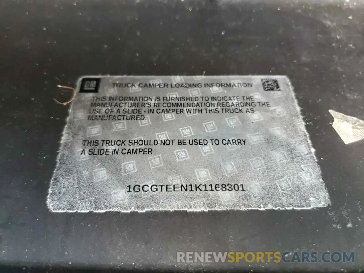 13 Photograph of a damaged car 1GCGTEEN1K1168301 CHEVROLET COLORADO 2019