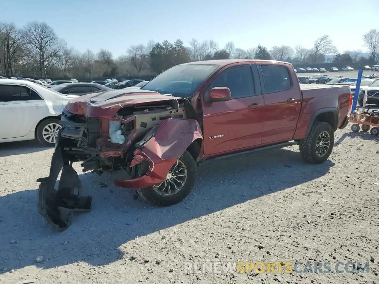 1 Photograph of a damaged car 1GCGTEEN2K1351058 CHEVROLET COLORADO 2019