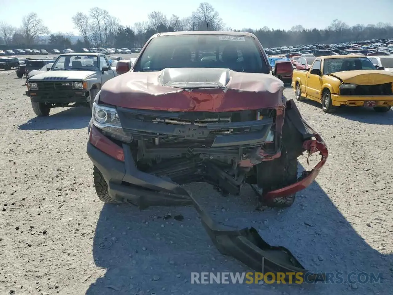 5 Photograph of a damaged car 1GCGTEEN2K1351058 CHEVROLET COLORADO 2019