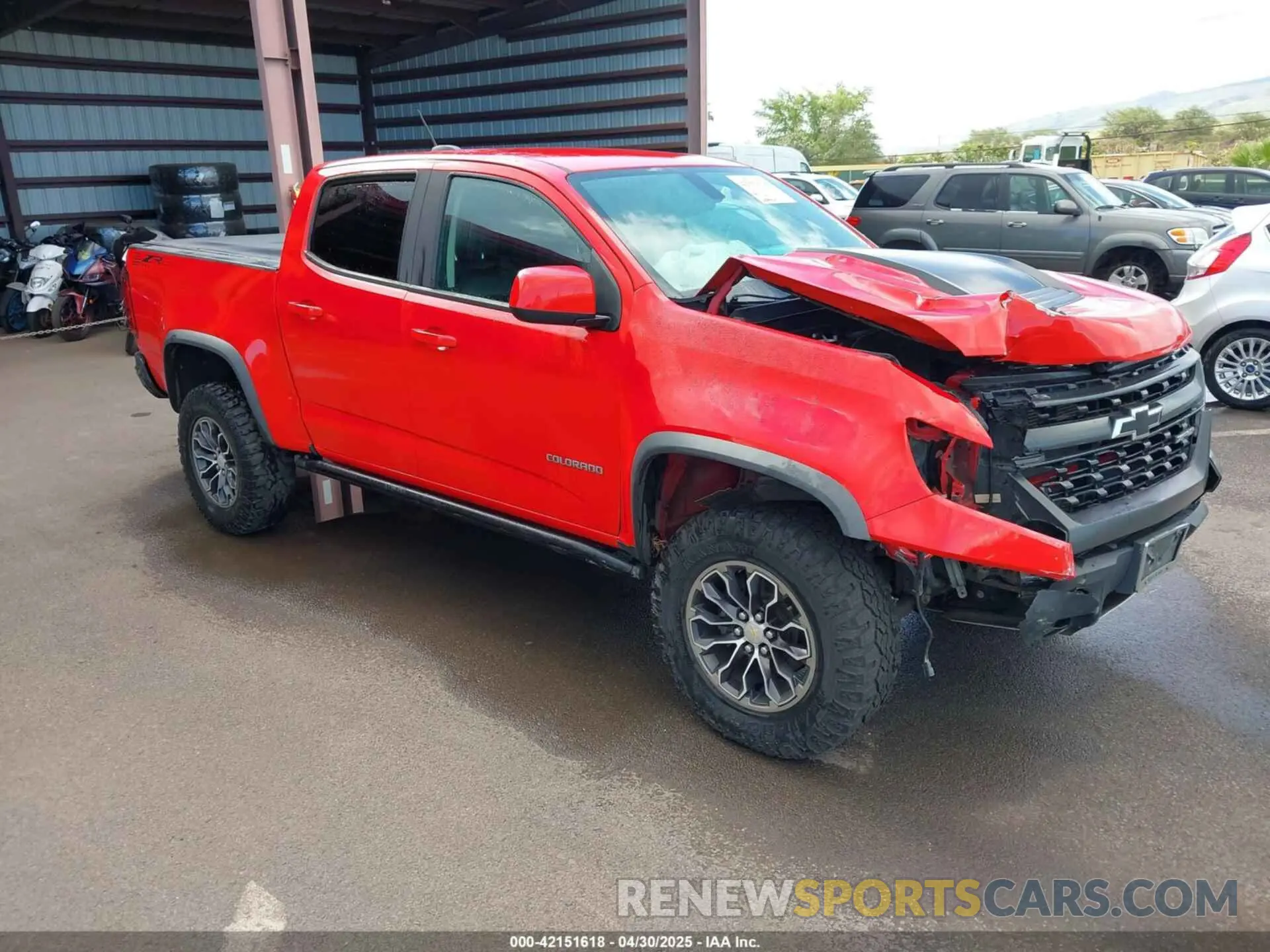 1 Photograph of a damaged car 1GCGTEEN5K1101491 CHEVROLET COLORADO 2019