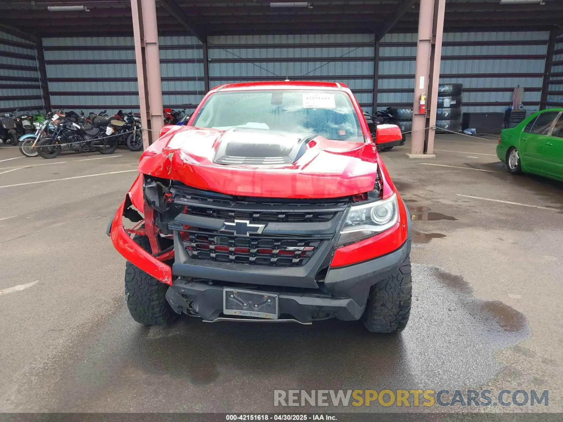 12 Photograph of a damaged car 1GCGTEEN5K1101491 CHEVROLET COLORADO 2019