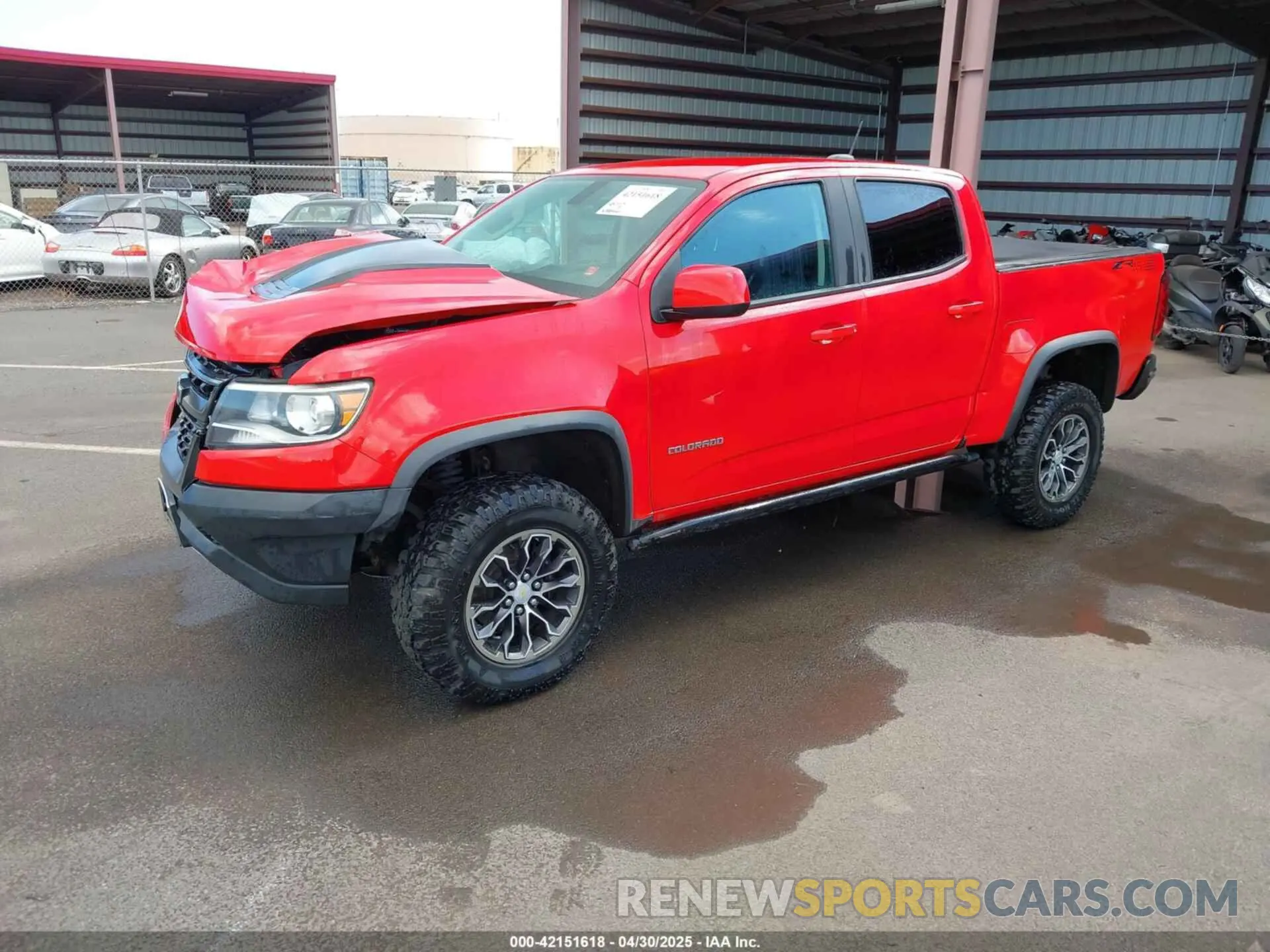 2 Photograph of a damaged car 1GCGTEEN5K1101491 CHEVROLET COLORADO 2019