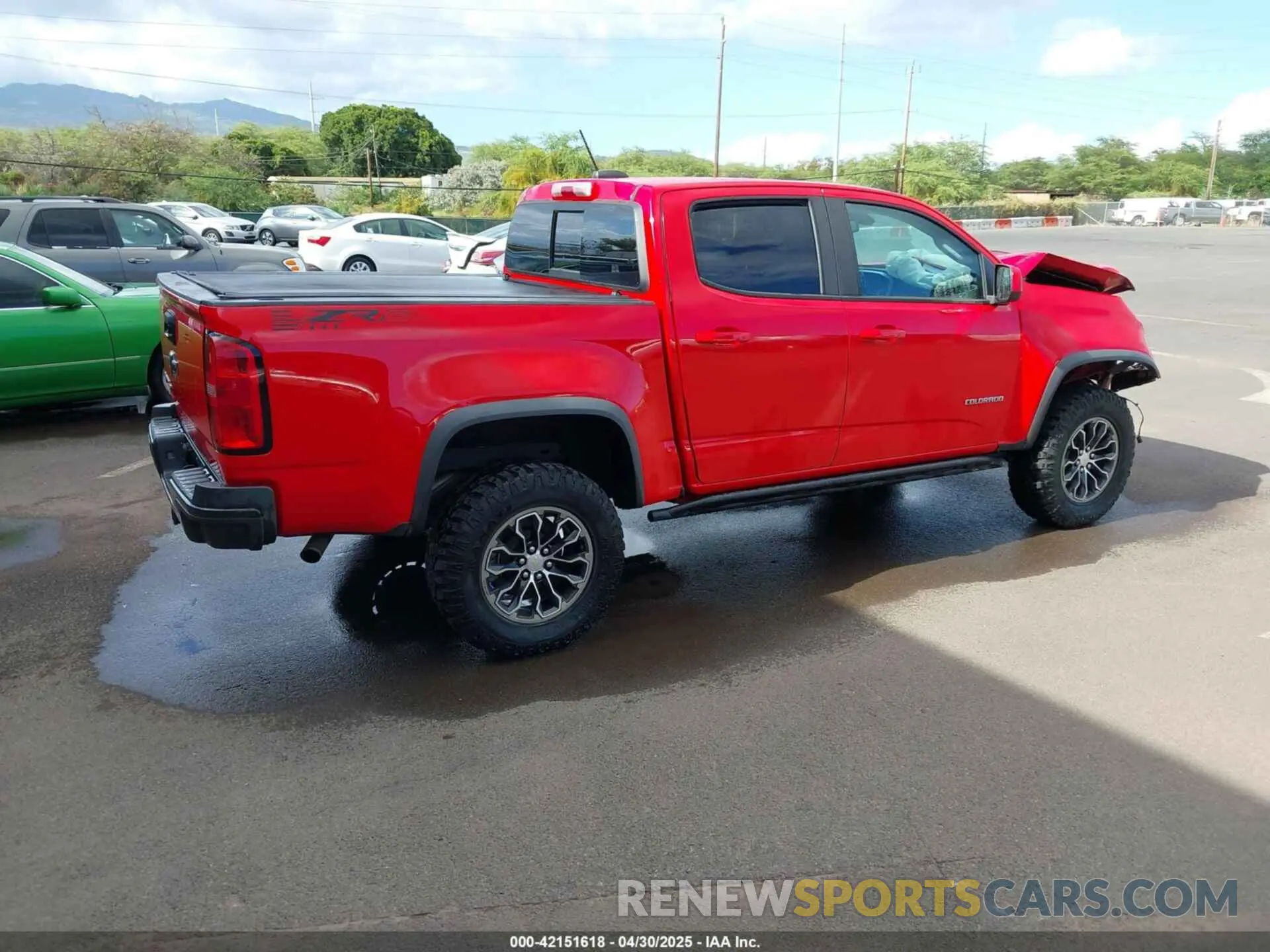 4 Photograph of a damaged car 1GCGTEEN5K1101491 CHEVROLET COLORADO 2019