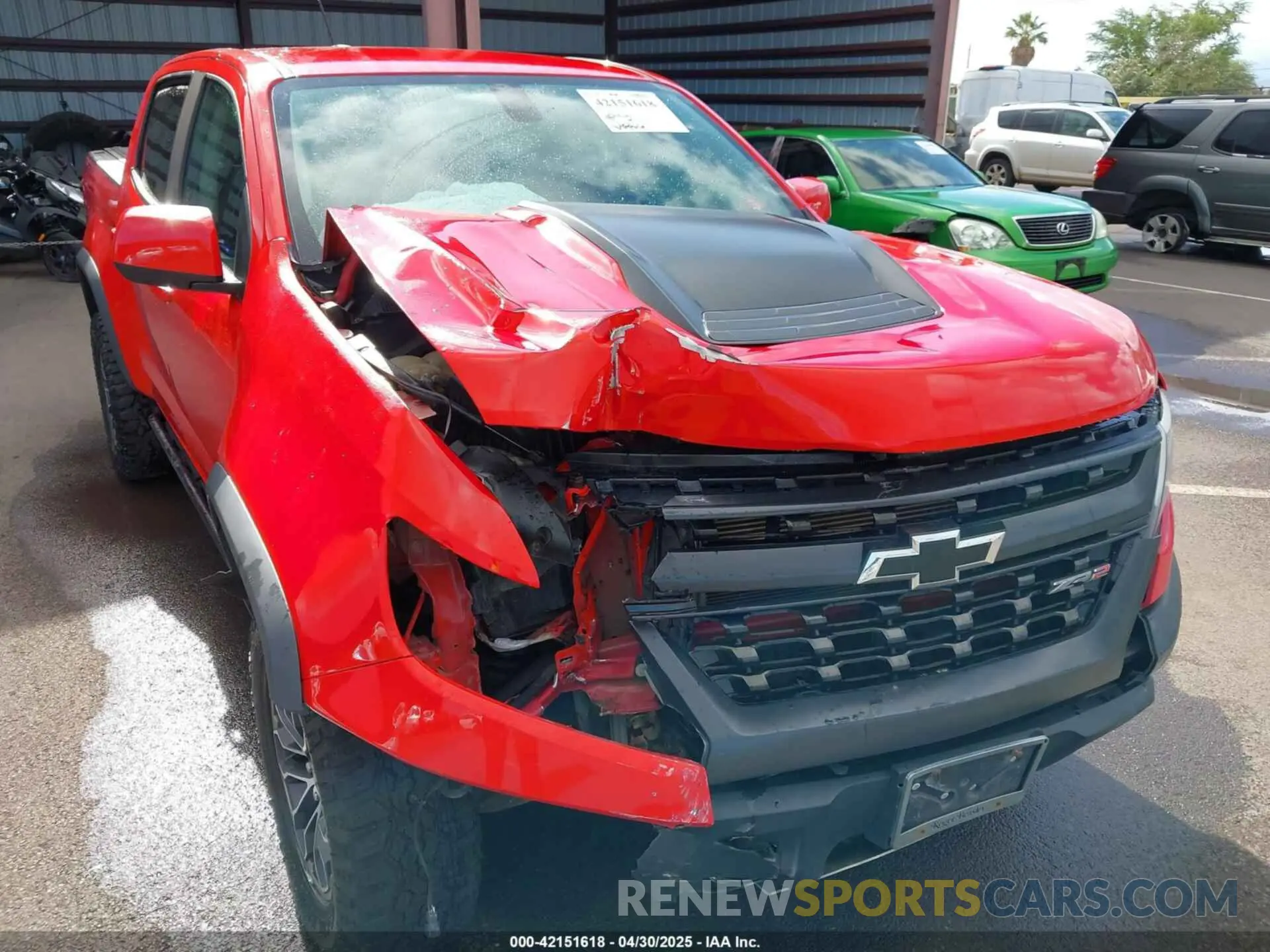 6 Photograph of a damaged car 1GCGTEEN5K1101491 CHEVROLET COLORADO 2019