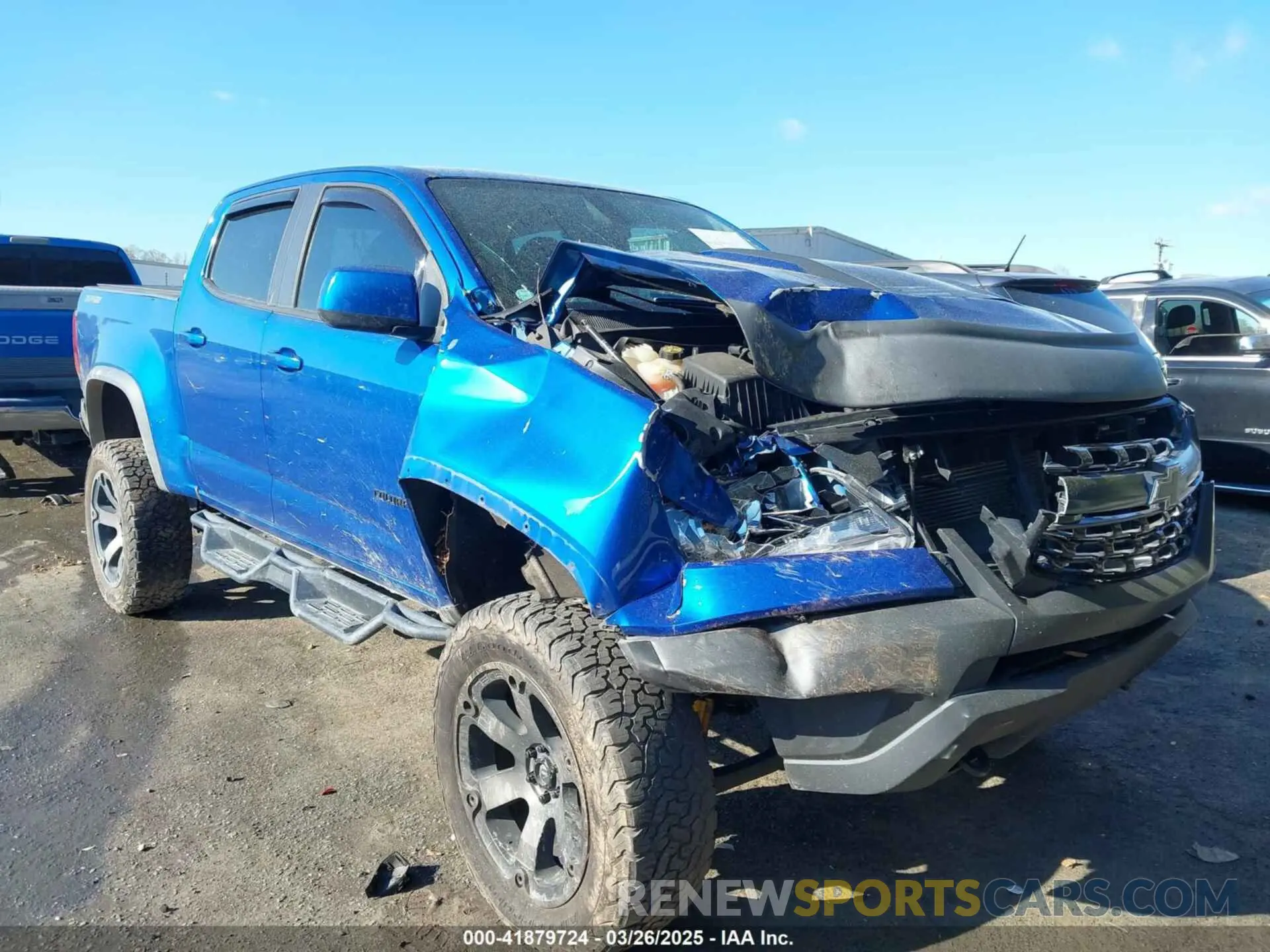 1 Photograph of a damaged car 1GCGTEEN5K1279370 CHEVROLET COLORADO 2019