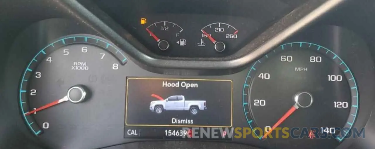 9 Photograph of a damaged car 1GCGTEEN7K1135593 CHEVROLET COLORADO 2019