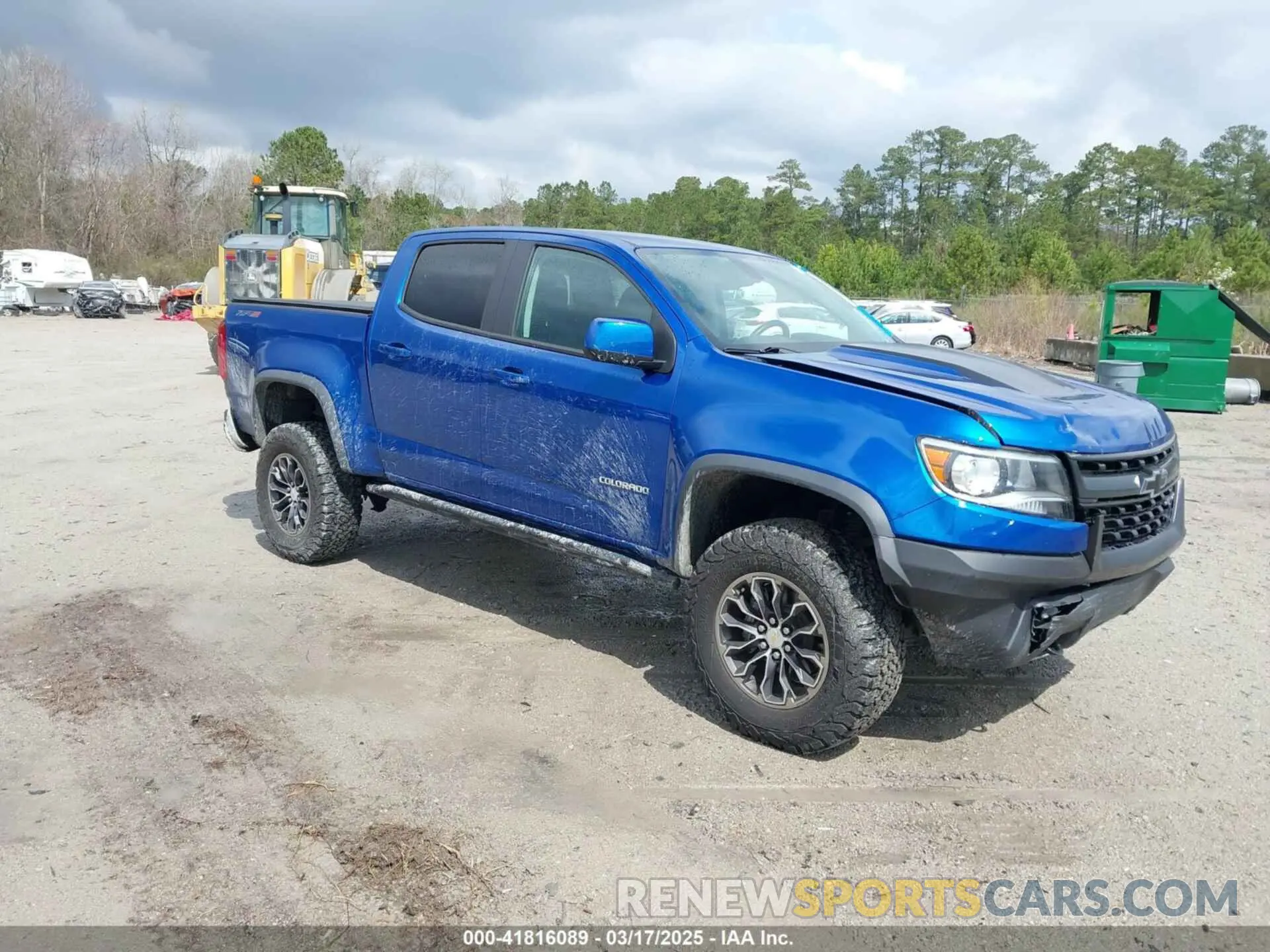 1 Photograph of a damaged car 1GCGTEEN7K1158985 CHEVROLET COLORADO 2019