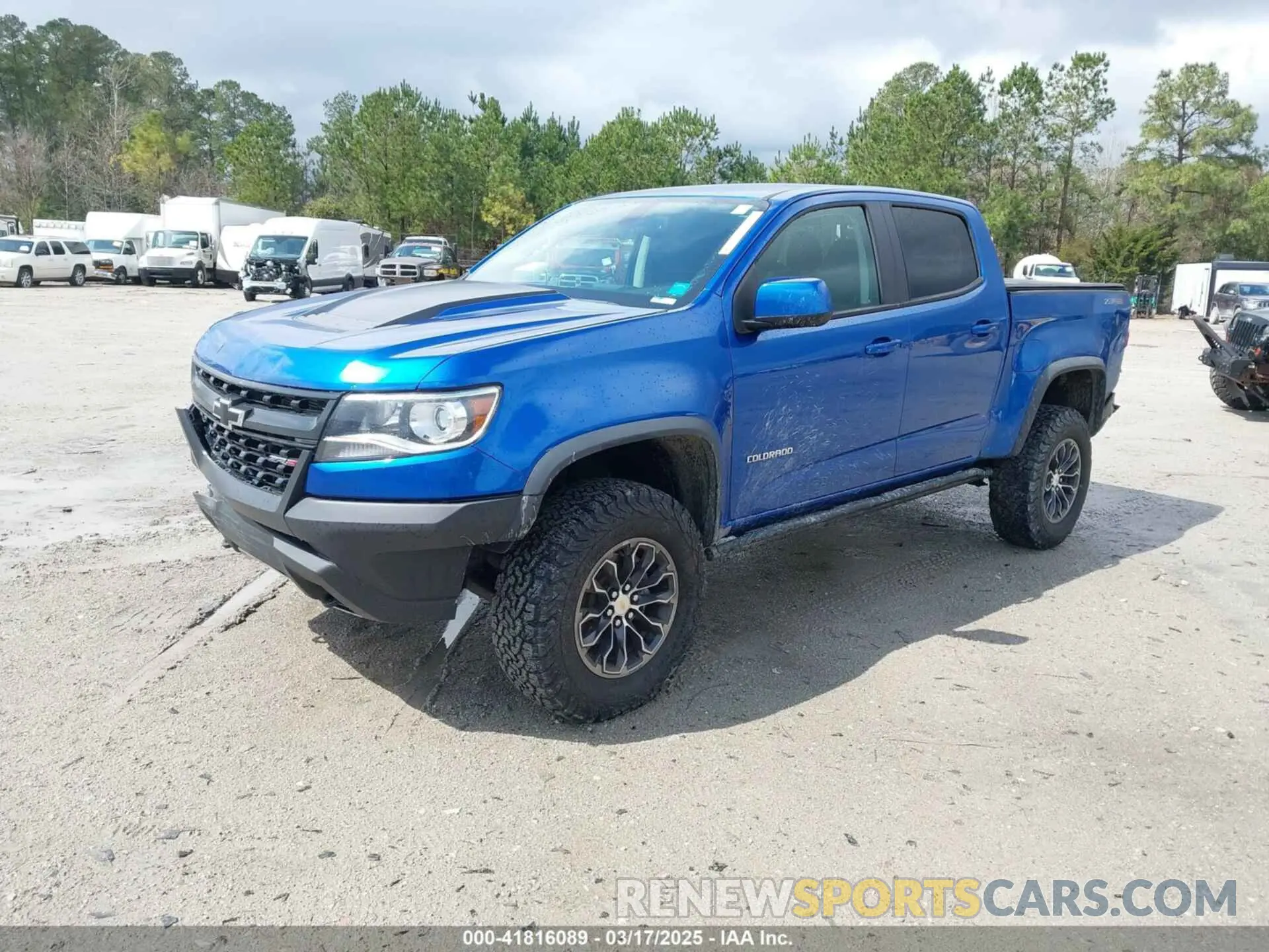 2 Photograph of a damaged car 1GCGTEEN7K1158985 CHEVROLET COLORADO 2019