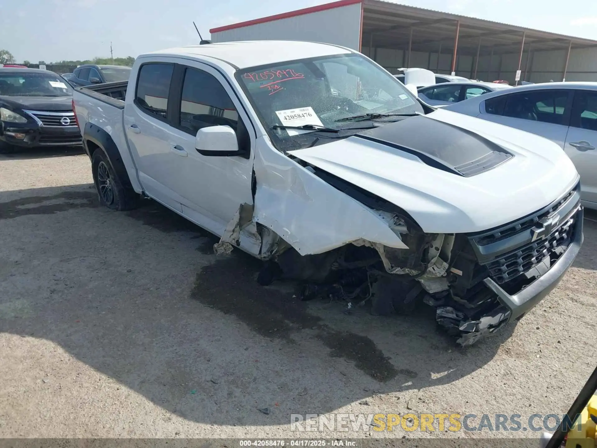 1 Photograph of a damaged car 1GCGTEEN7K1202435 CHEVROLET COLORADO 2019