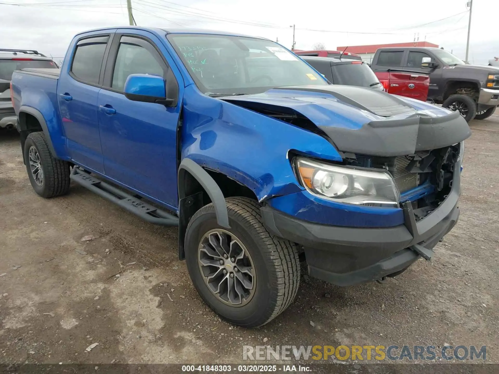 1 Photograph of a damaged car 1GCGTEEN7K1310876 CHEVROLET COLORADO 2019