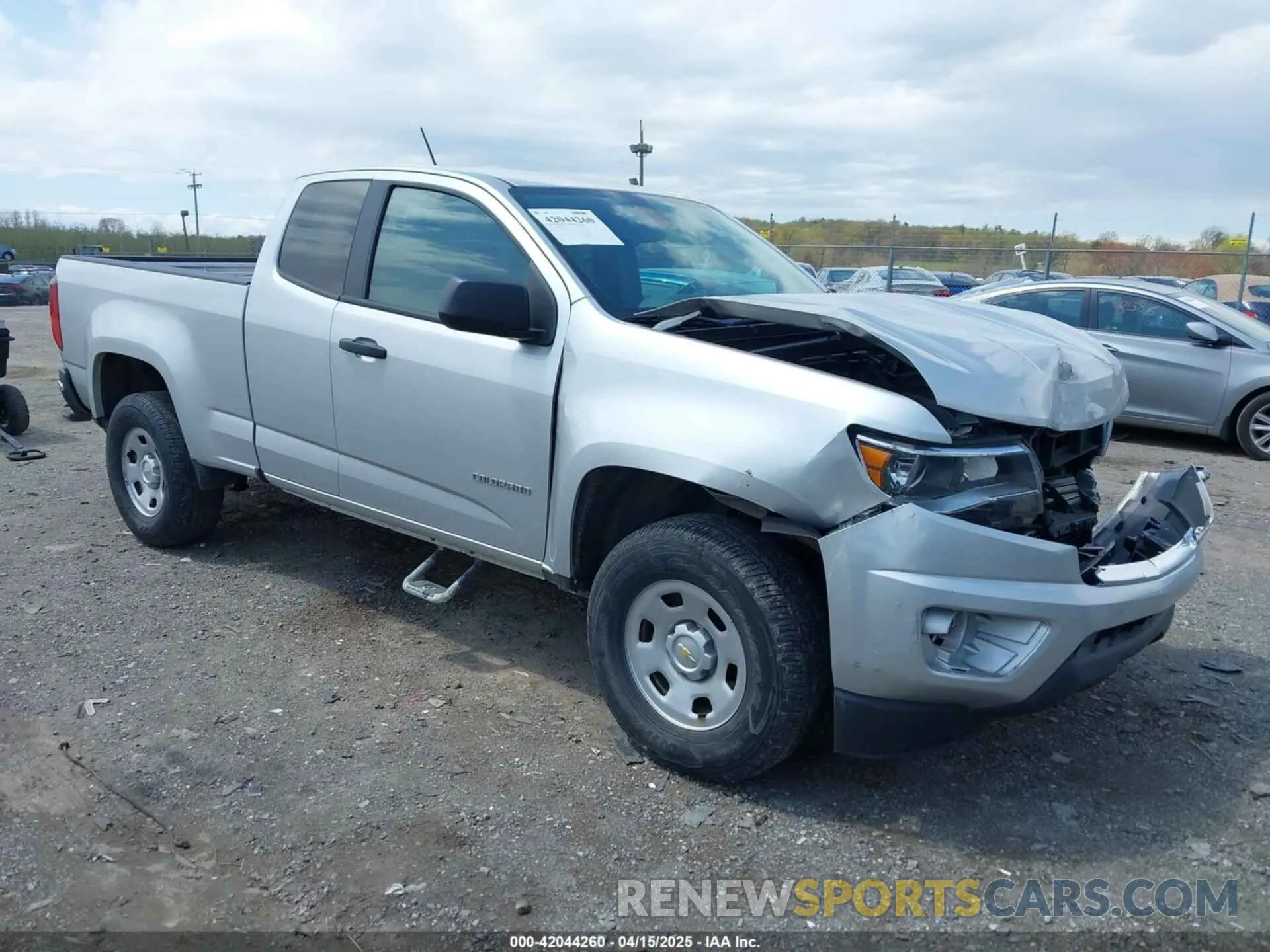1 Photograph of a damaged car 1GCHSBEA0K1124986 CHEVROLET COLORADO 2019