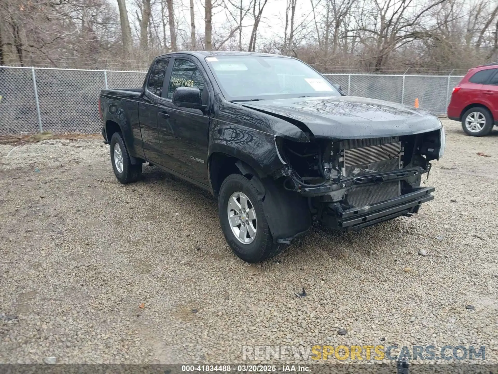 1 Photograph of a damaged car 1GCHSBEA1K1142171 CHEVROLET COLORADO 2019