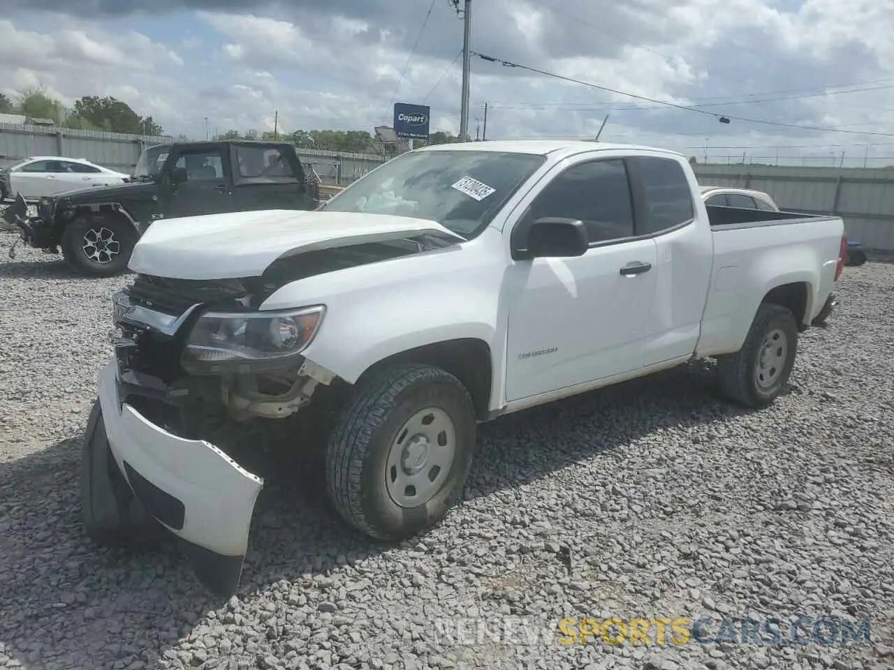 1 Photograph of a damaged car 1GCHSBEA3K1160378 CHEVROLET COLORADO 2019