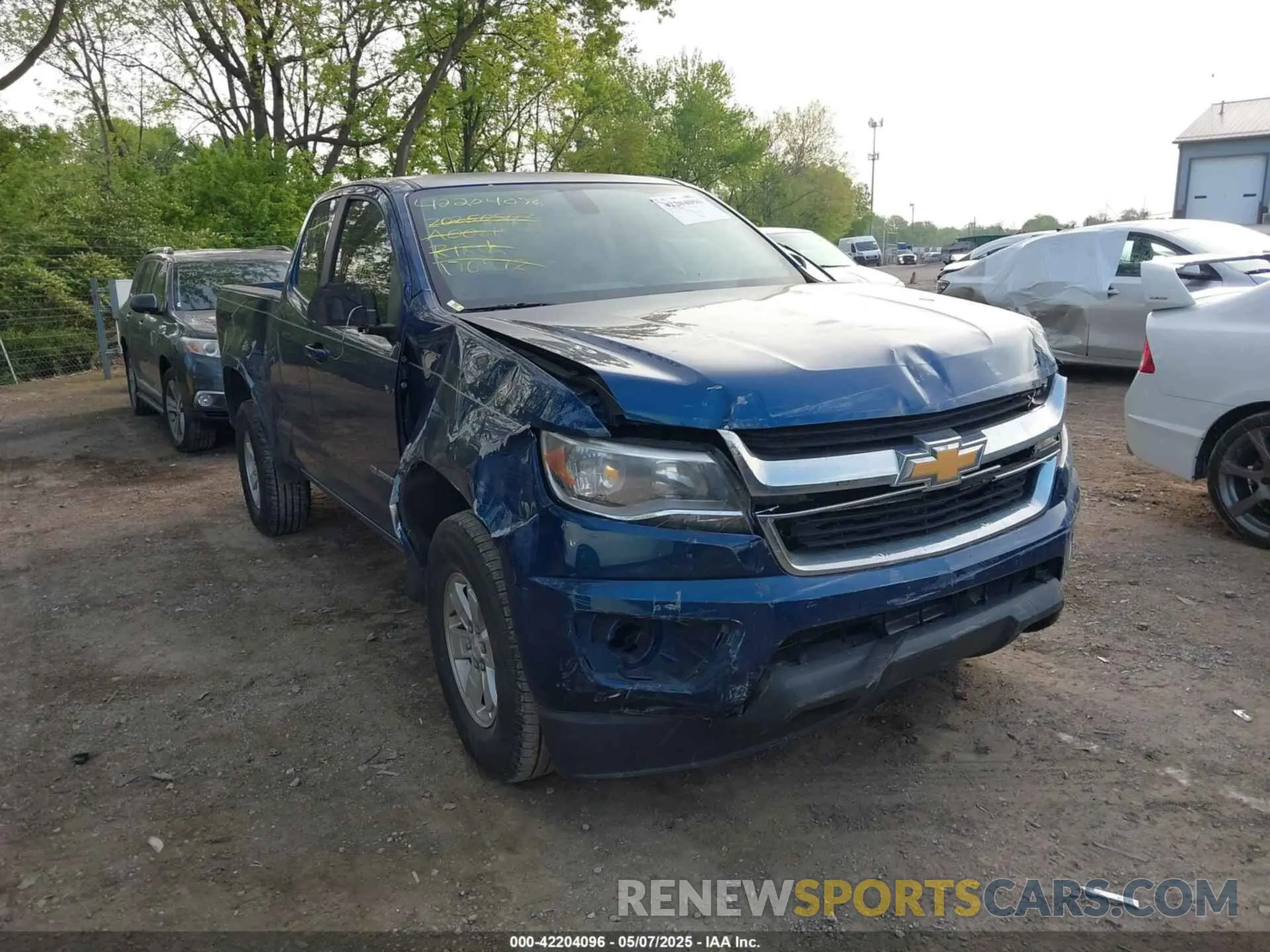 1 Photograph of a damaged car 1GCHSBEA3K1176872 CHEVROLET COLORADO 2019