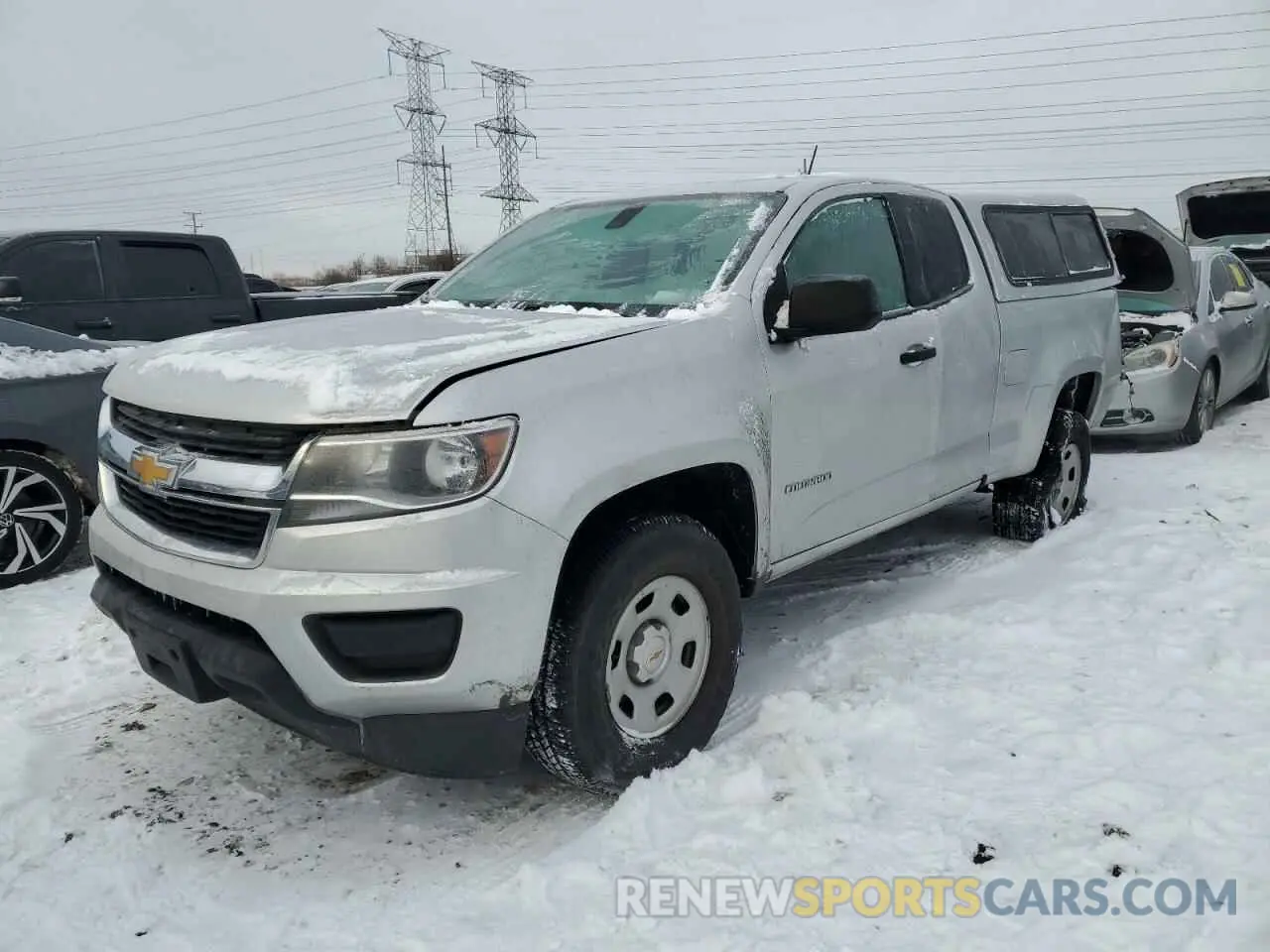 1 Photograph of a damaged car 1GCHSBEA7K1302120 CHEVROLET COLORADO 2019