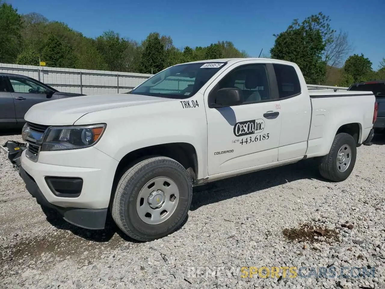 1 Photograph of a damaged car 1GCHSBEA9K1151989 CHEVROLET COLORADO 2019