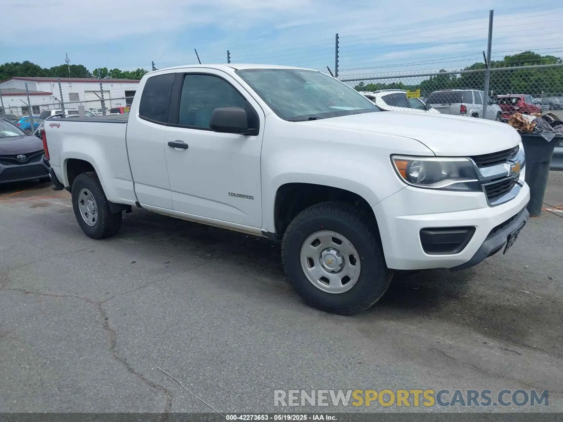 1 Photograph of a damaged car 1GCHTBEA5K1221307 CHEVROLET COLORADO 2019