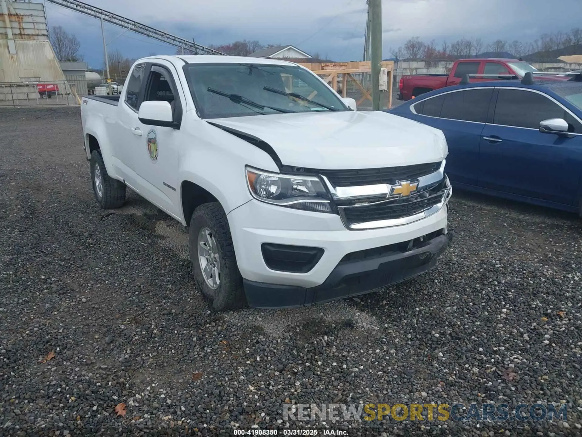 1 Photograph of a damaged car 1GCHTBEAXK1307986 CHEVROLET COLORADO 2019