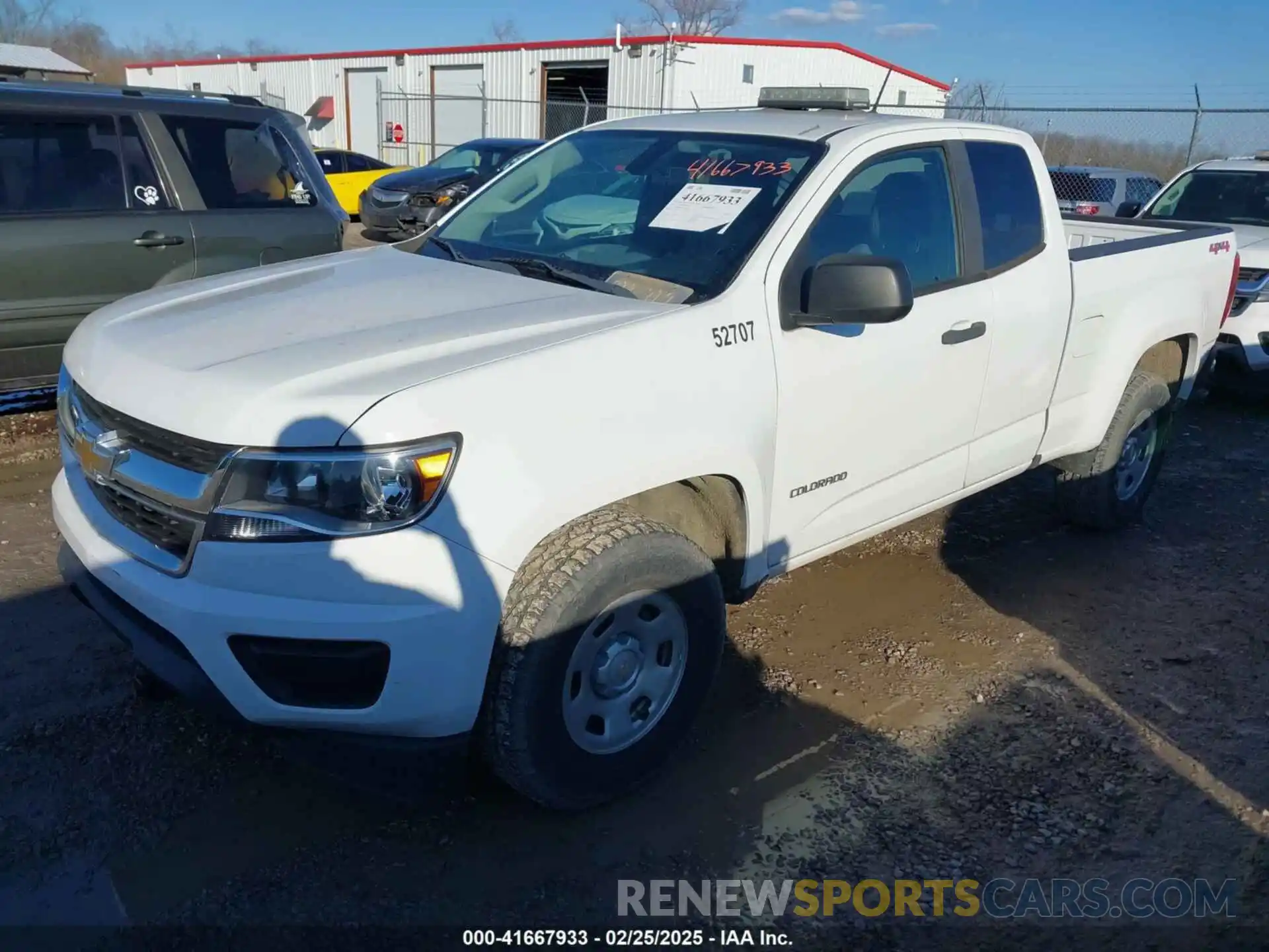 2 Photograph of a damaged car 1GCHTBEN0K1152707 CHEVROLET COLORADO 2019