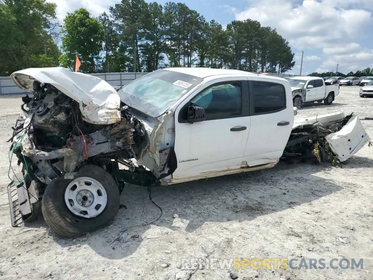 1 Photograph of a damaged car 1GCGSBEA5L1121840 CHEVROLET COLORADO 2020