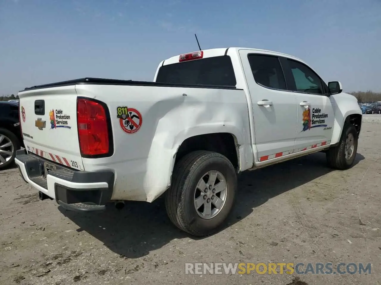 3 Photograph of a damaged car 1GCGSBEN0L1175436 CHEVROLET COLORADO 2020