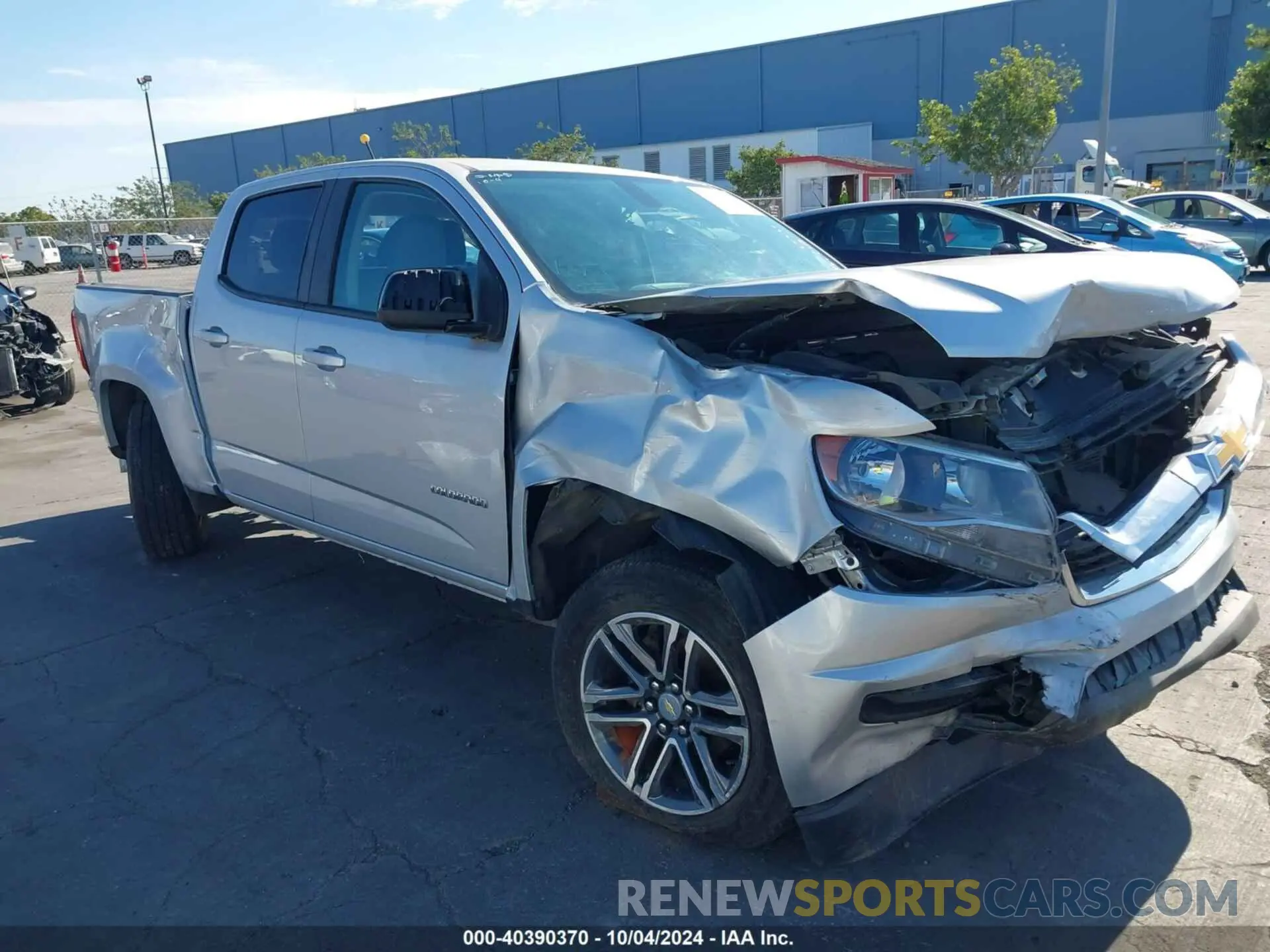 1 Photograph of a damaged car 1GCGSBEN0L1209889 CHEVROLET COLORADO 2020