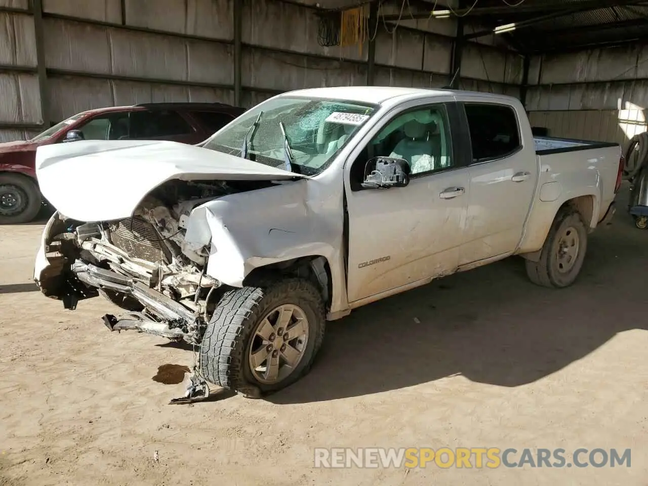 1 Photograph of a damaged car 1GCGSBEN8L1244664 CHEVROLET COLORADO 2020