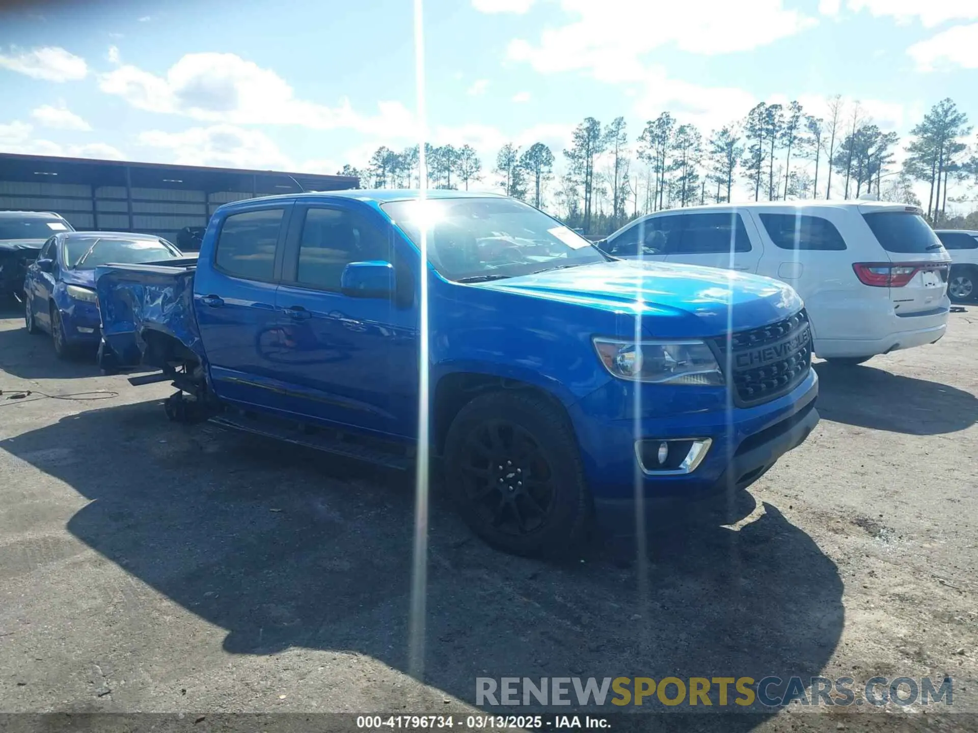 1 Photograph of a damaged car 1GCGSCEN3L1214610 CHEVROLET COLORADO 2020