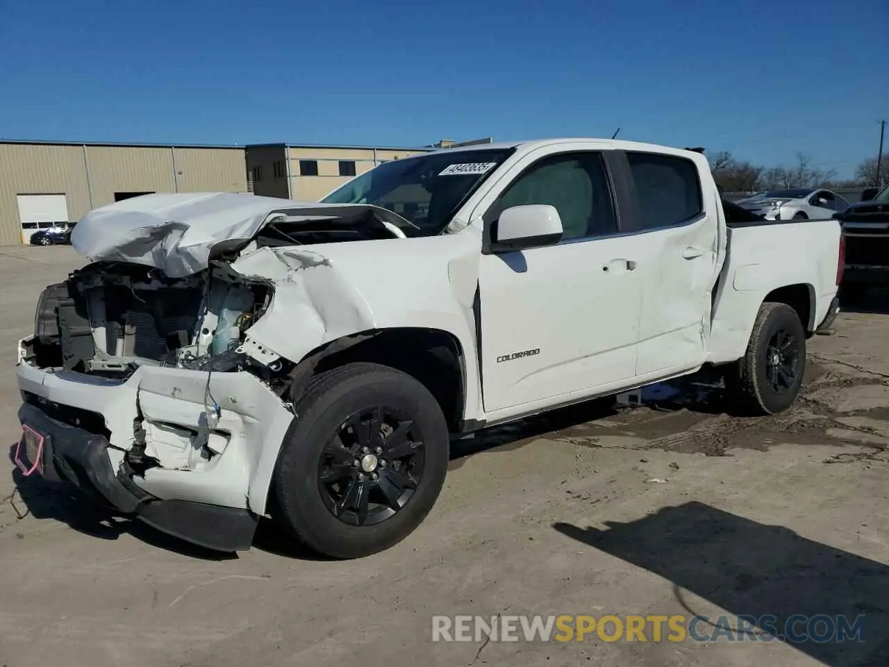 1 Photograph of a damaged car 1GCGSCEN3L1224778 CHEVROLET COLORADO 2020