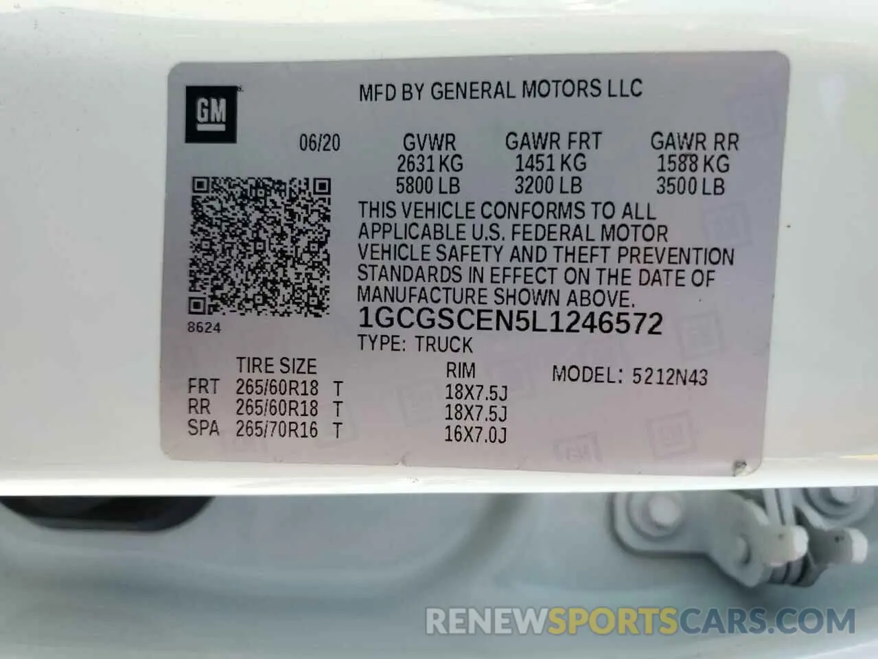 14 Photograph of a damaged car 1GCGSCEN5L1246572 CHEVROLET COLORADO 2020