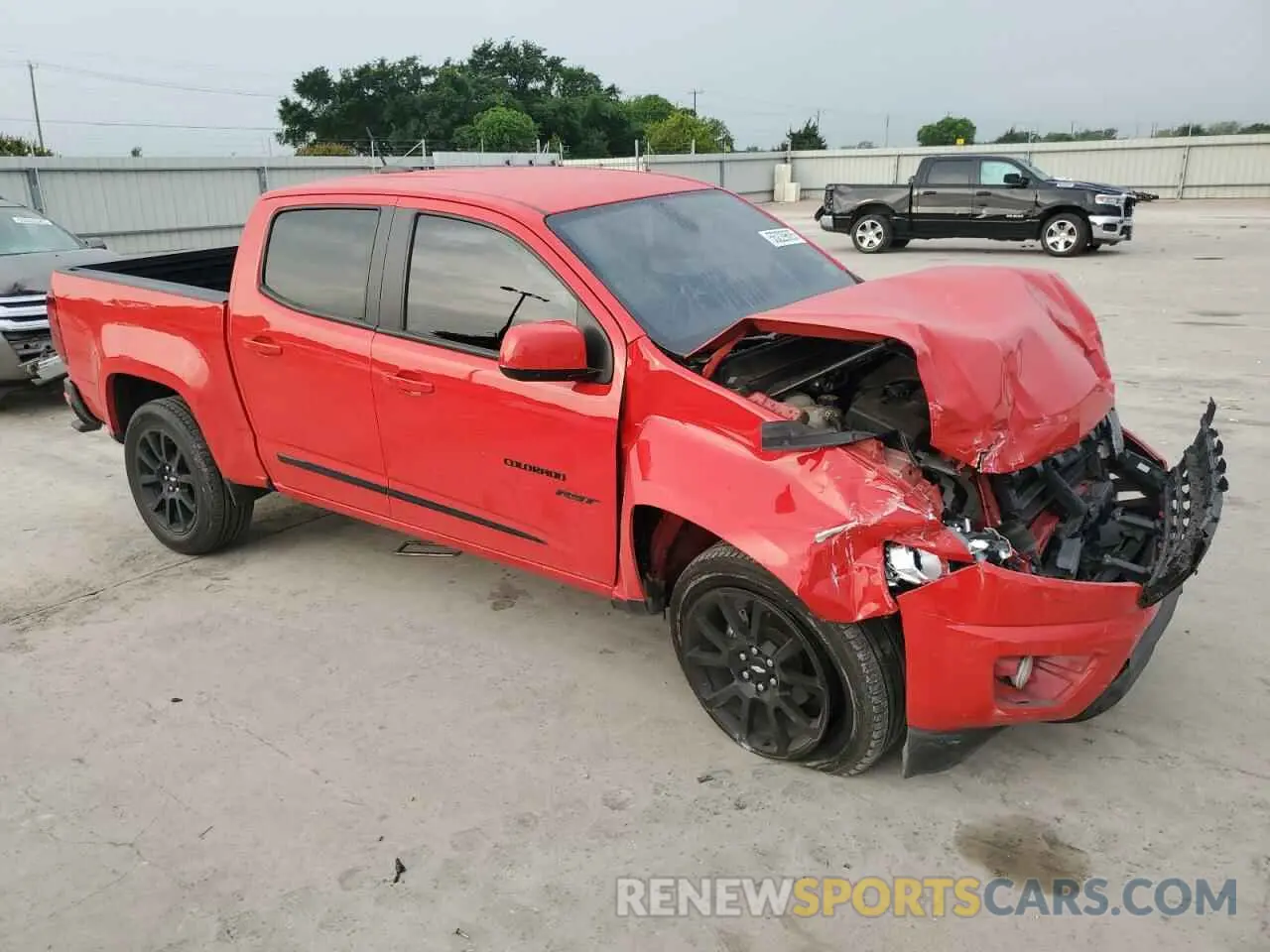 4 Photograph of a damaged car 1GCGSCENXL1128209 CHEVROLET COLORADO 2020