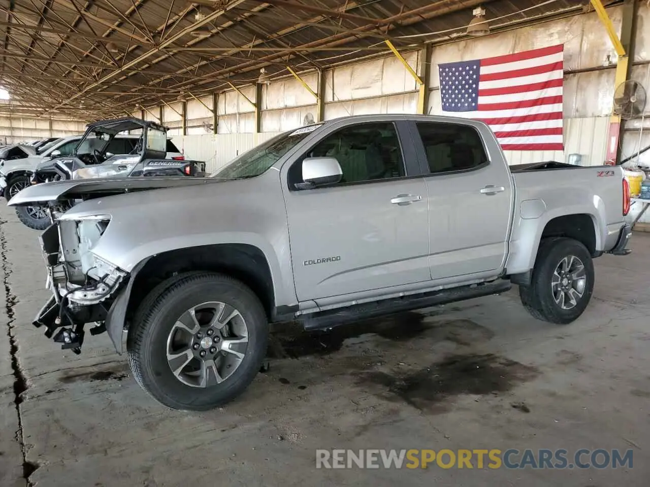 1 Photograph of a damaged car 1GCGSDEN2L1124886 CHEVROLET COLORADO 2020