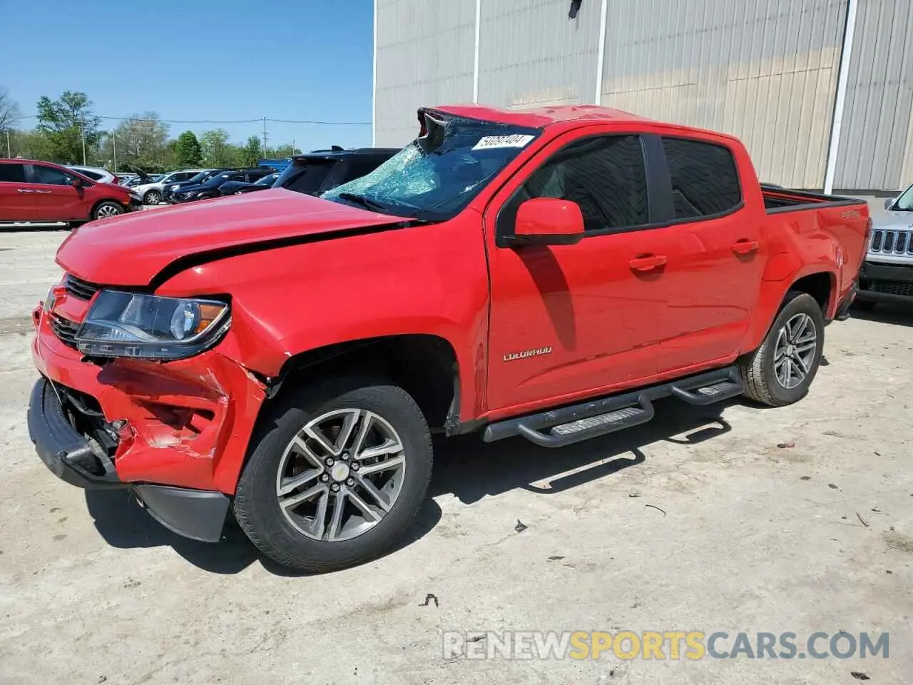 1 Photograph of a damaged car 1GCGTBEN1L1131345 CHEVROLET COLORADO 2020
