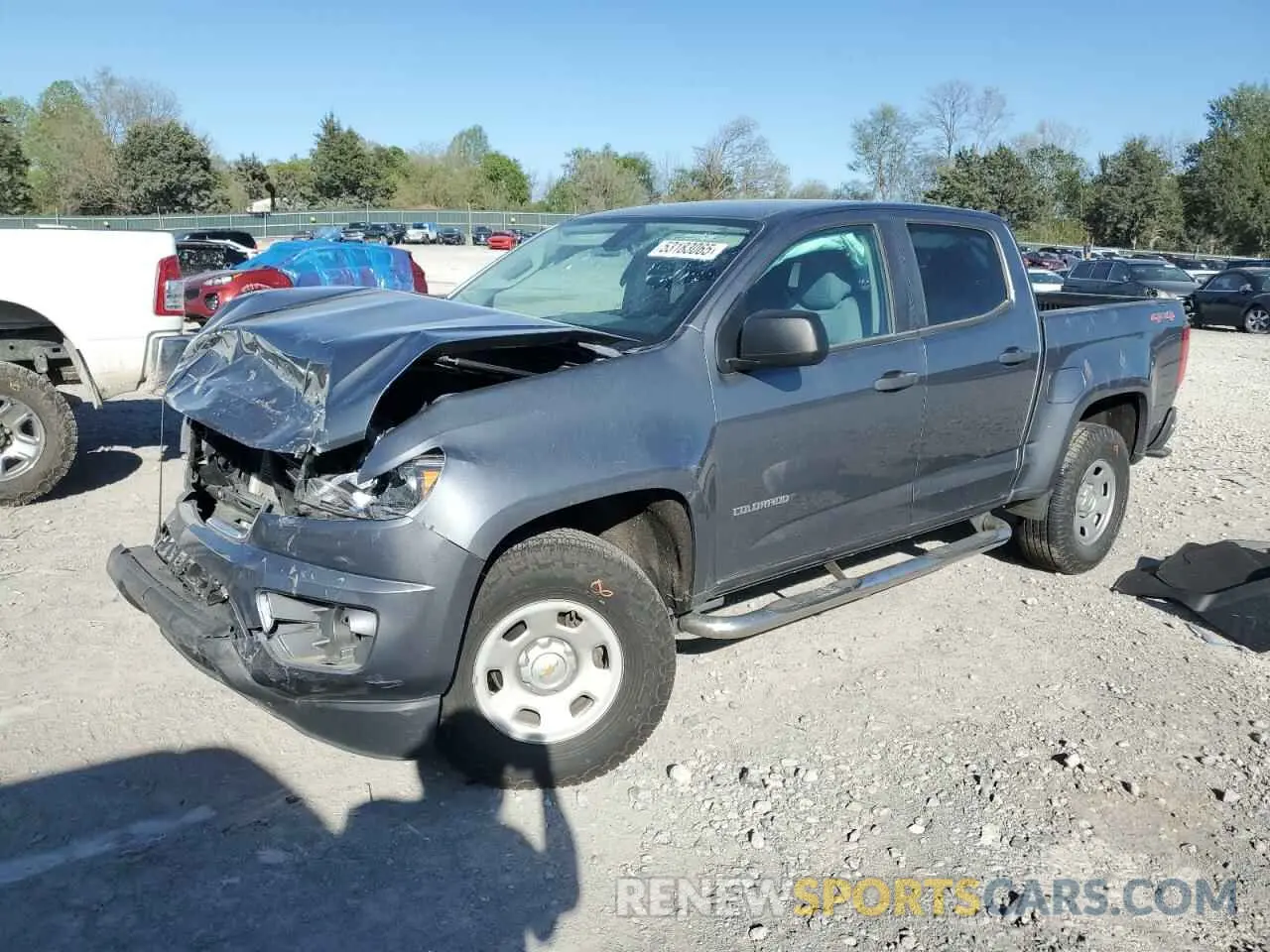1 Photograph of a damaged car 1GCGTBEN2L1100394 CHEVROLET COLORADO 2020