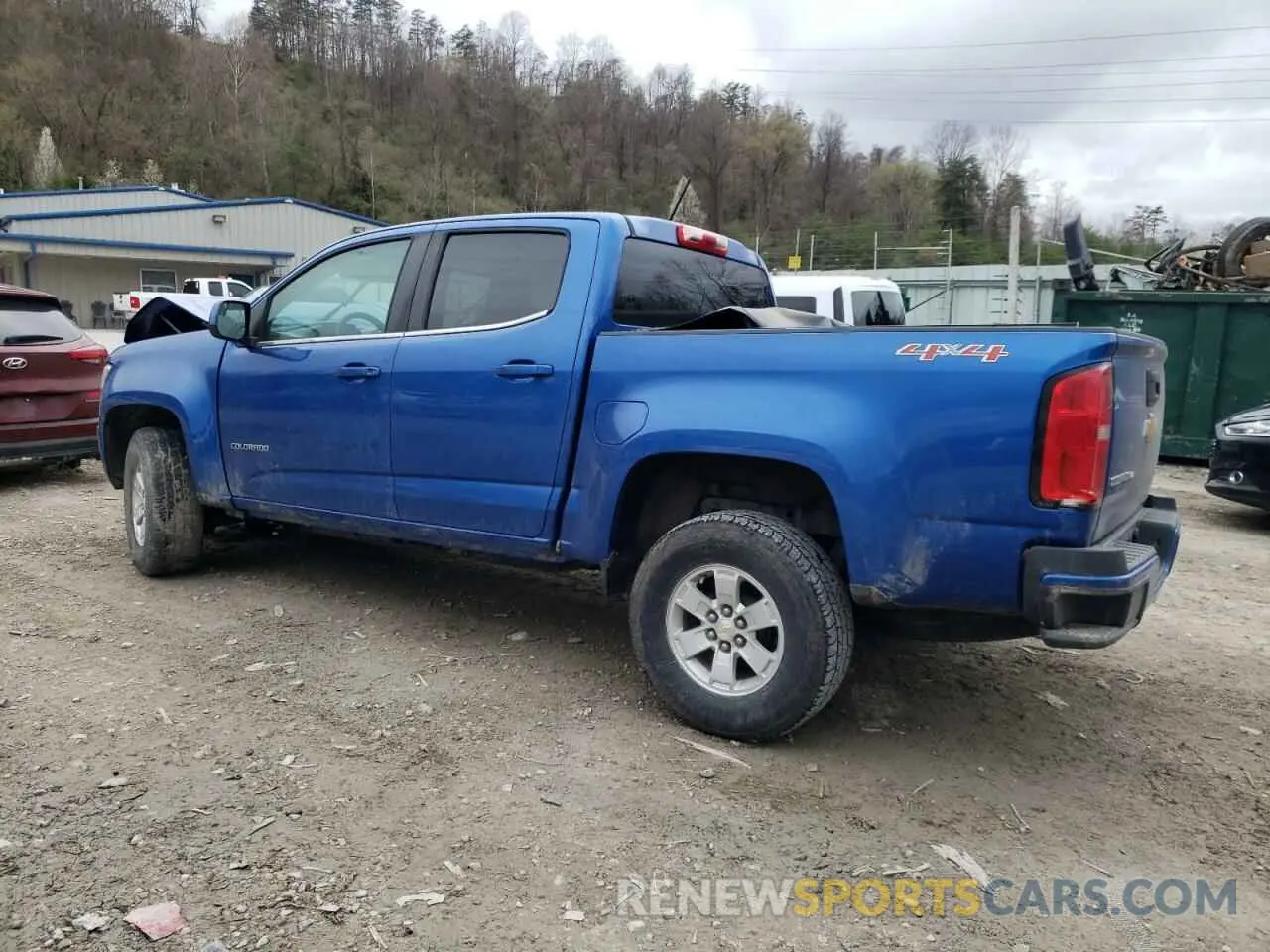 2 Photograph of a damaged car 1GCGTBEN4L1130643 CHEVROLET COLORADO 2020