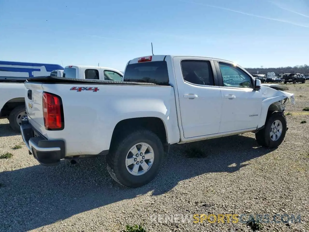 3 Photograph of a damaged car 1GCGTBEN4L1162315 CHEVROLET COLORADO 2020