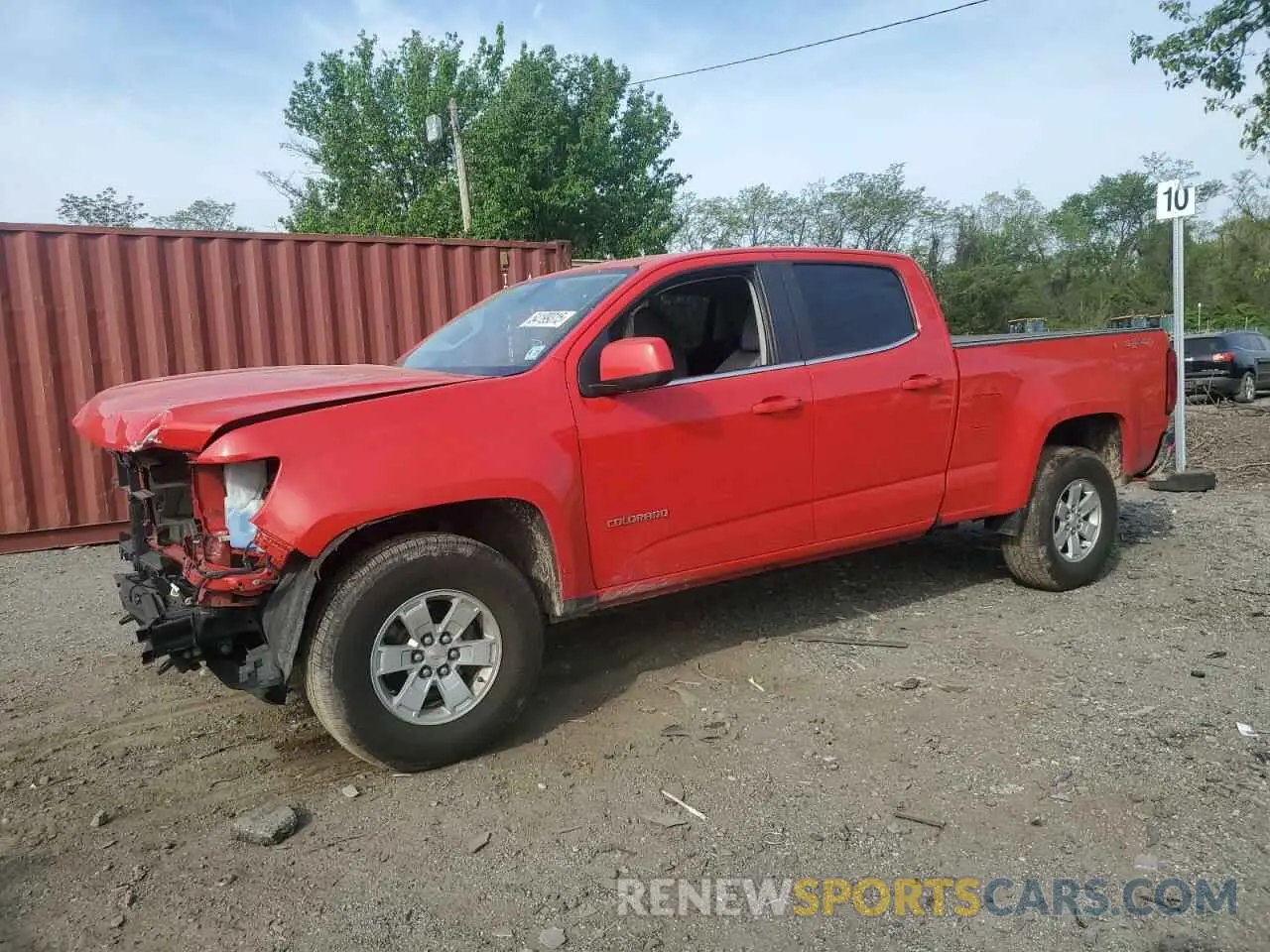 1 Photograph of a damaged car 1GCGTBEN5L1200313 CHEVROLET COLORADO 2020