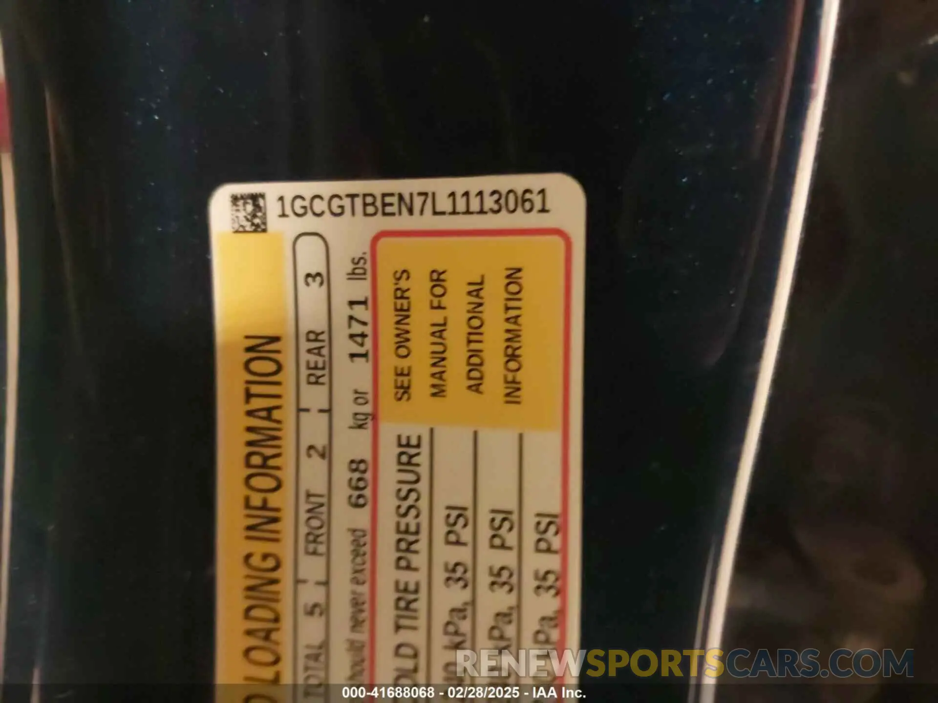 9 Photograph of a damaged car 1GCGTBEN7L1113061 CHEVROLET COLORADO 2020