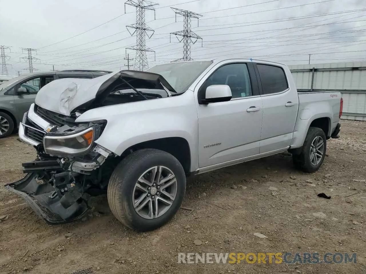 1 Photograph of a damaged car 1GCGTCEN5L1200740 CHEVROLET COLORADO 2020