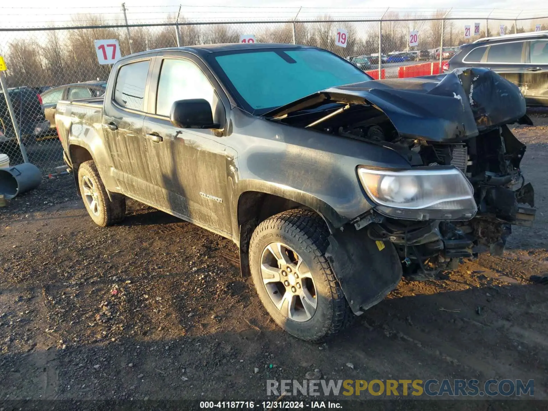1 Photograph of a damaged car 1GCGTDEN0L1133549 CHEVROLET COLORADO 2020