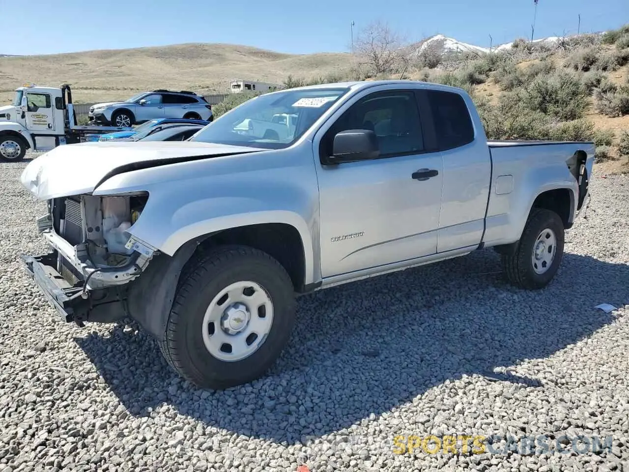 1 Photograph of a damaged car 1GCHSAEA7L1209383 CHEVROLET COLORADO 2020