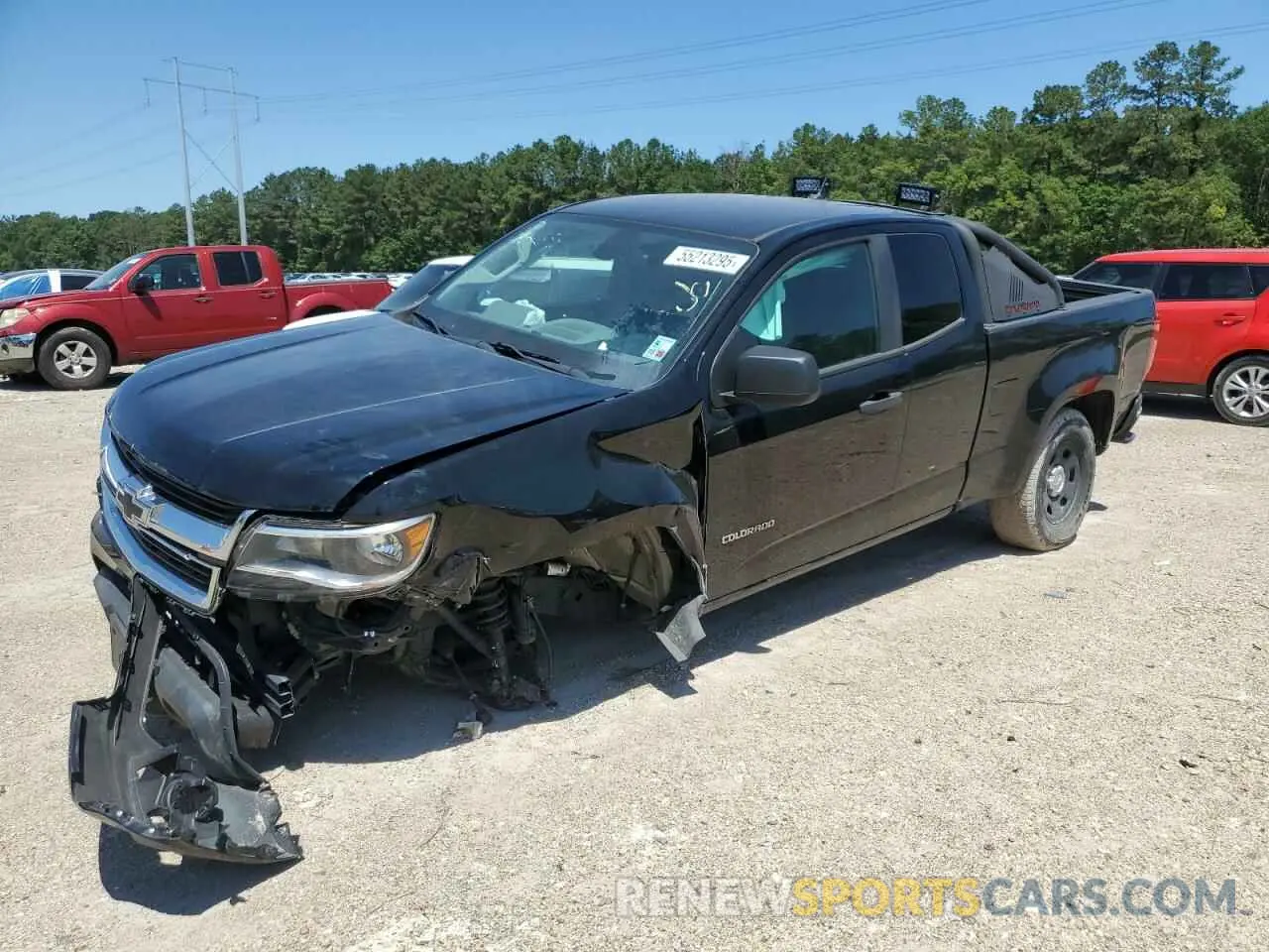 1 Photograph of a damaged car 1GCHSBEA1L1241428 CHEVROLET COLORADO 2020