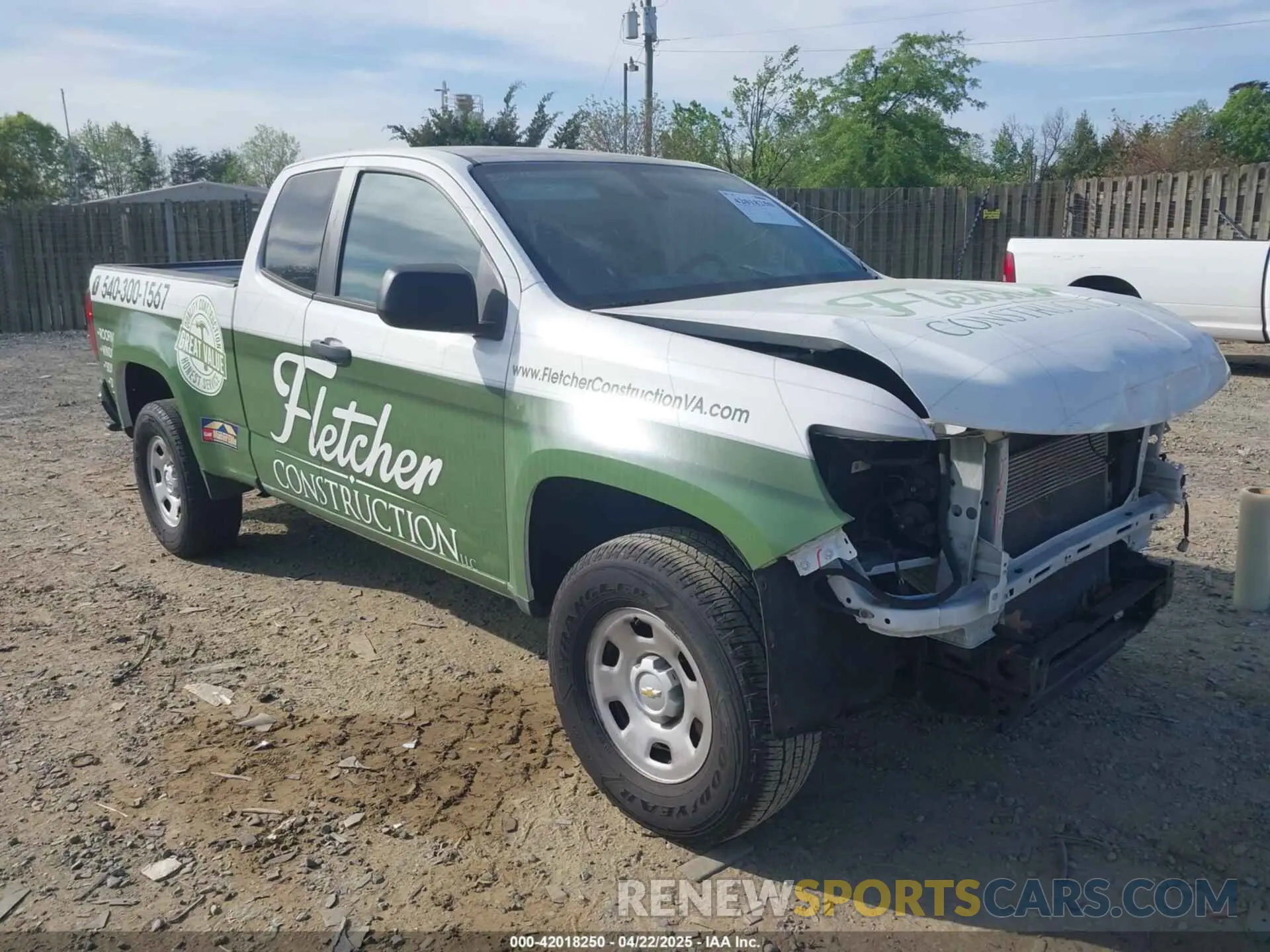 1 Photograph of a damaged car 1GCHSBEA5L1131241 CHEVROLET COLORADO 2020