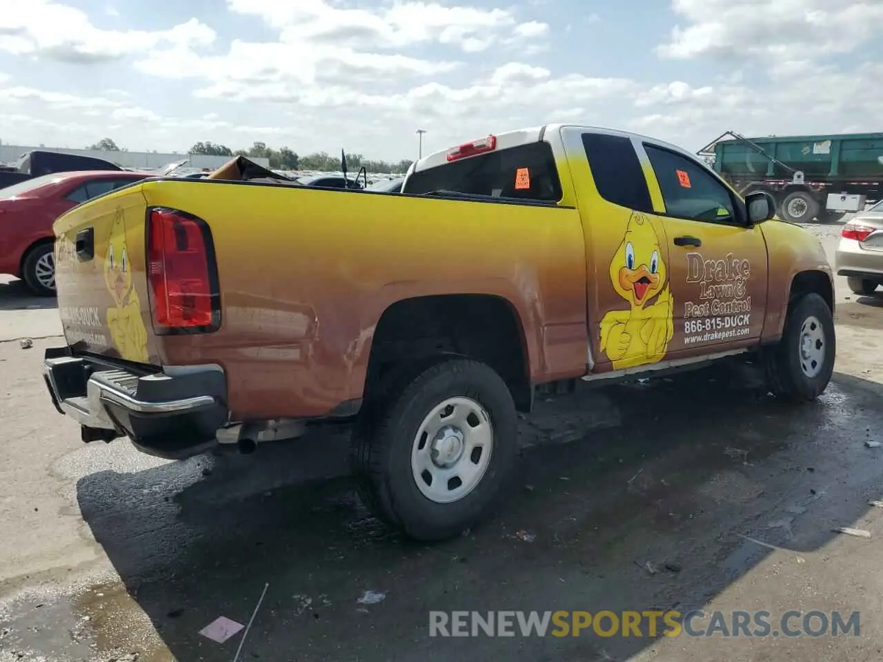 3 Photograph of a damaged car 1GCHSBEN9L1195222 CHEVROLET COLORADO 2020