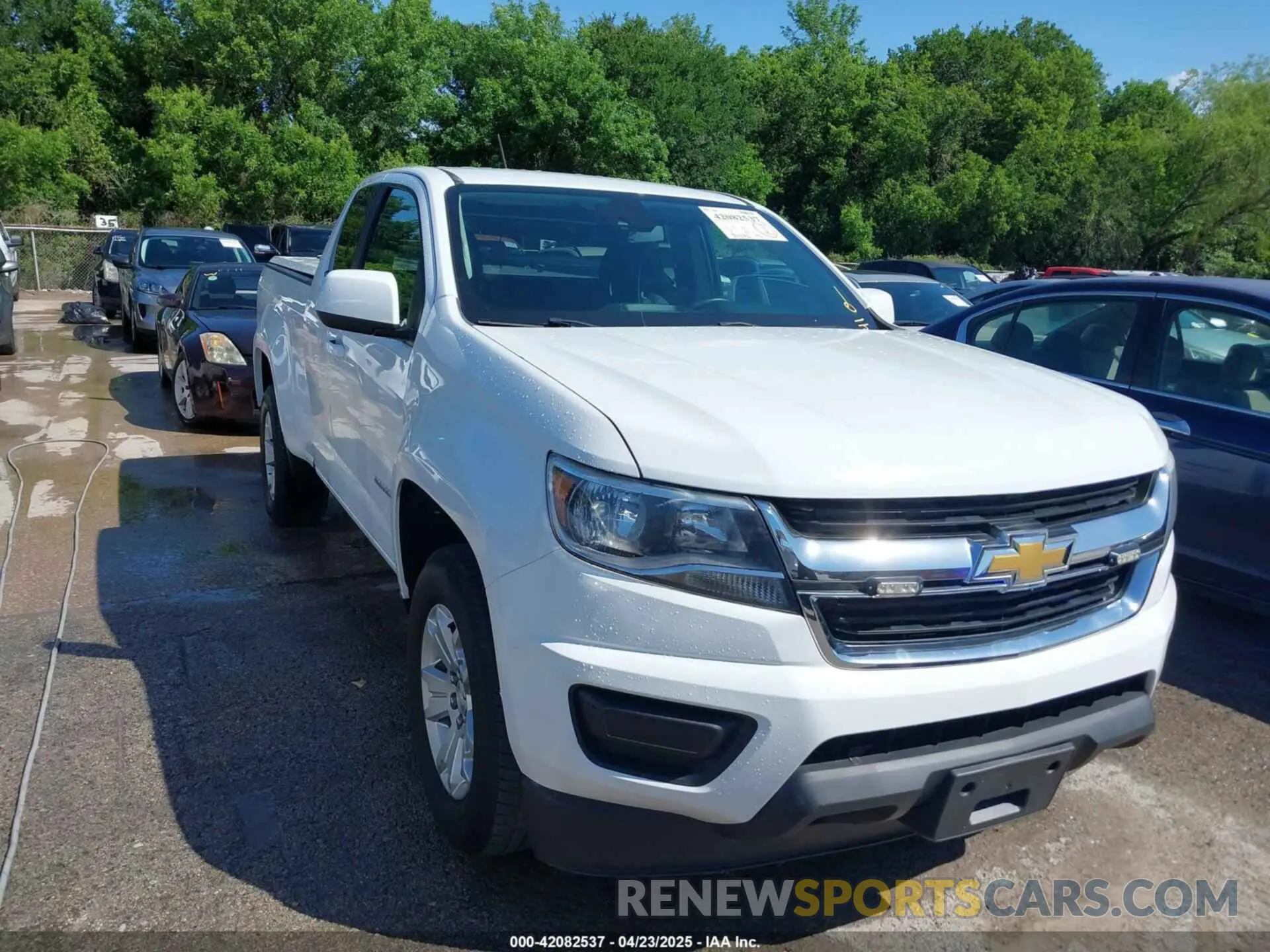 1 Photograph of a damaged car 1GCHSCEA2L1187742 CHEVROLET COLORADO 2020