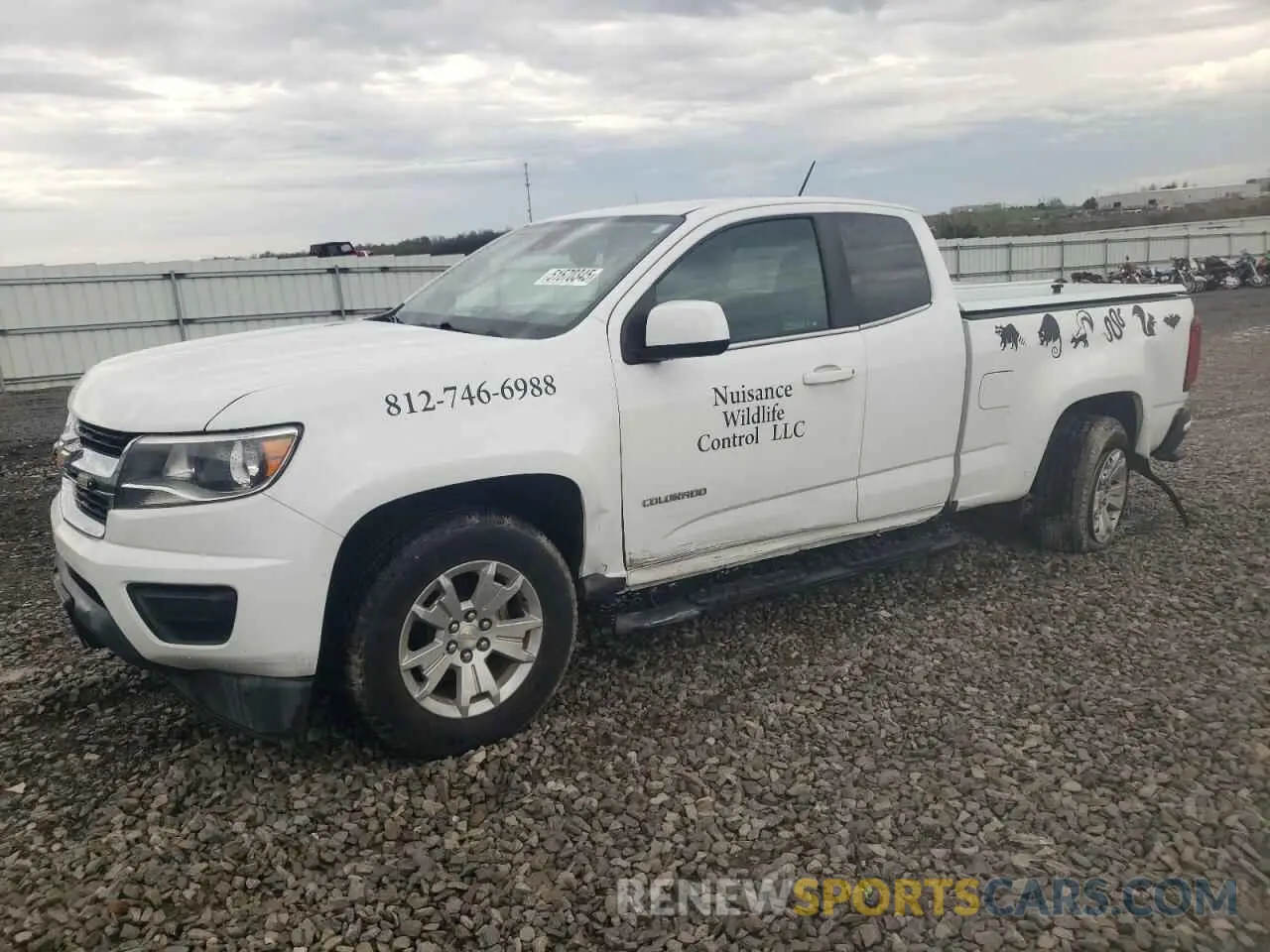 1 Photograph of a damaged car 1GCHSCEA3L1156063 CHEVROLET COLORADO 2020