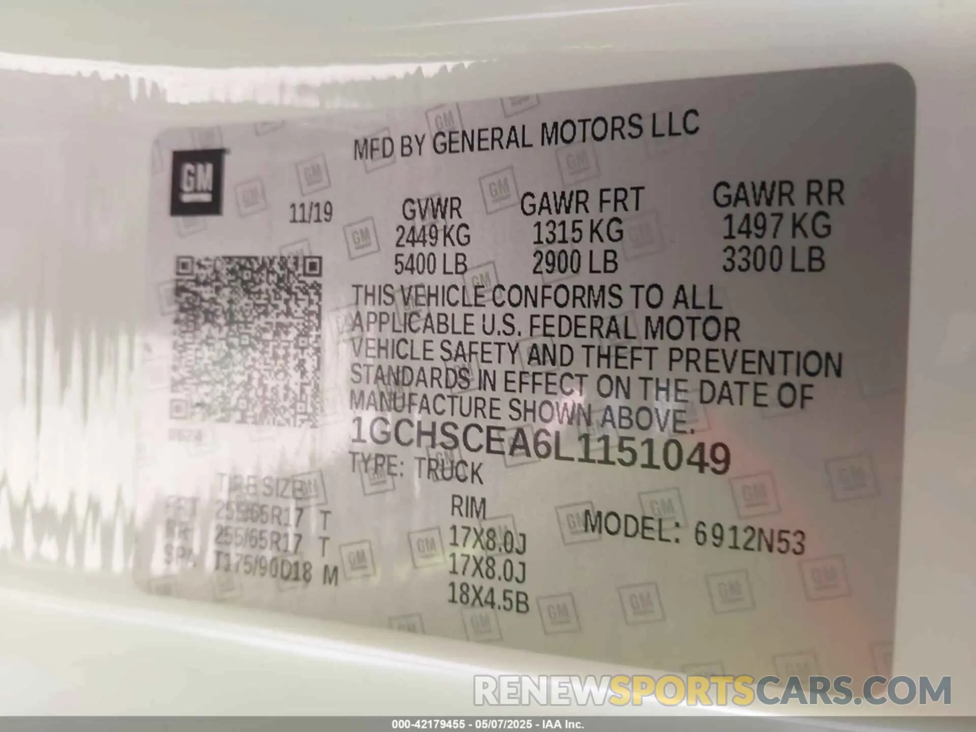 9 Photograph of a damaged car 1GCHSCEA6L1151049 CHEVROLET COLORADO 2020