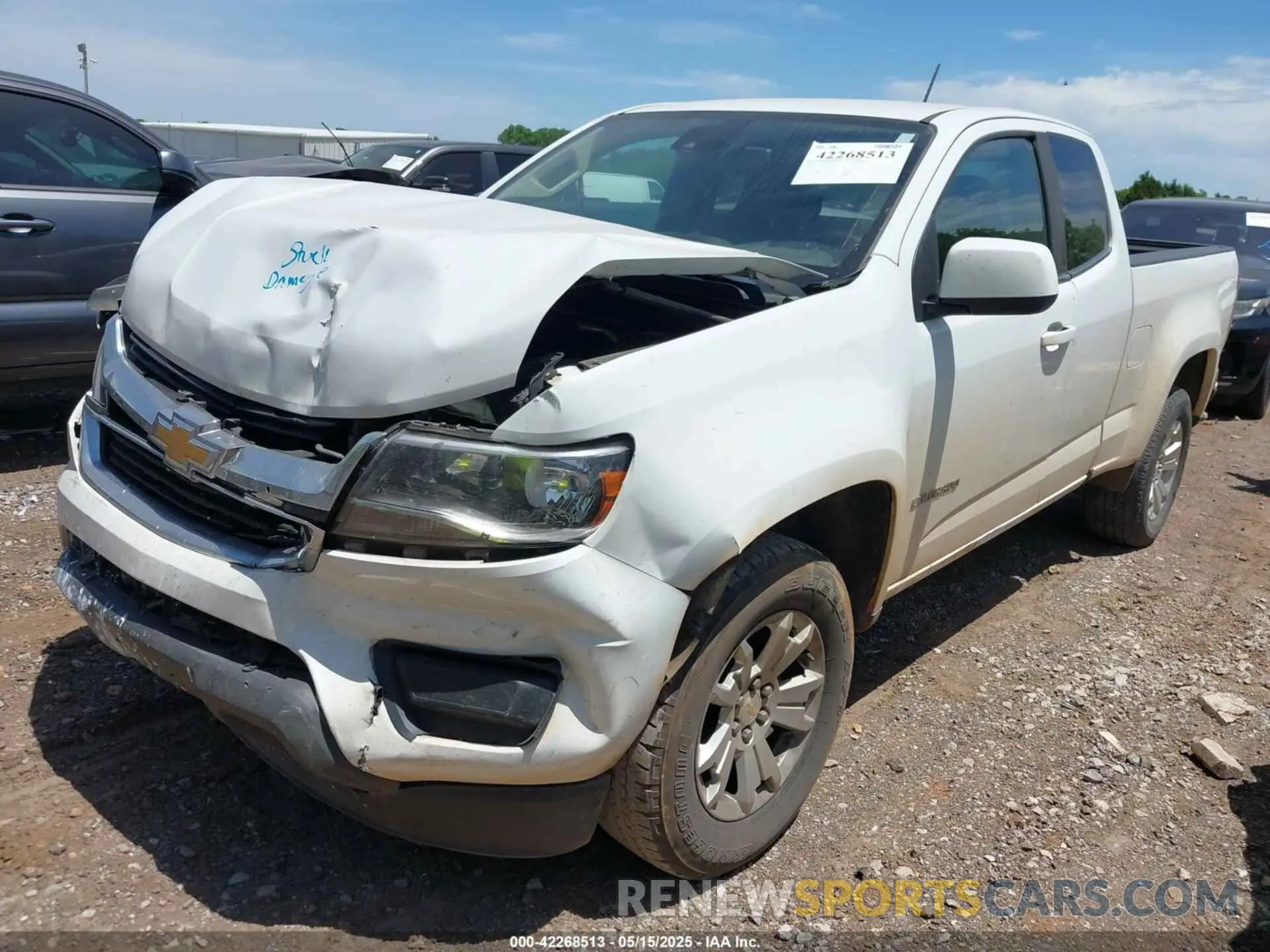 2 Photograph of a damaged car 1GCHSCEA9L1214483 CHEVROLET COLORADO 2020