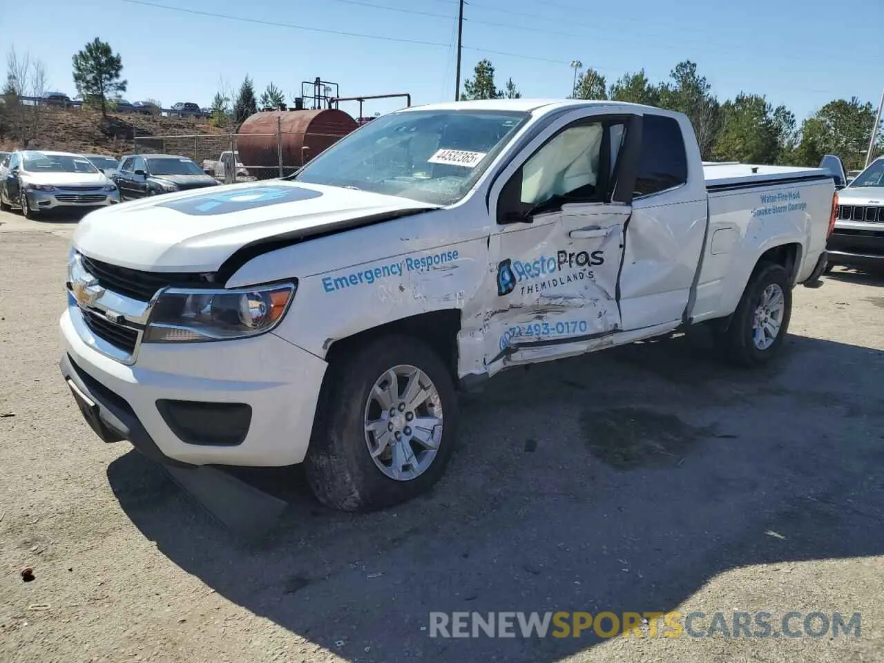 1 Photograph of a damaged car 1GCHSCEAXL1167285 CHEVROLET COLORADO 2020