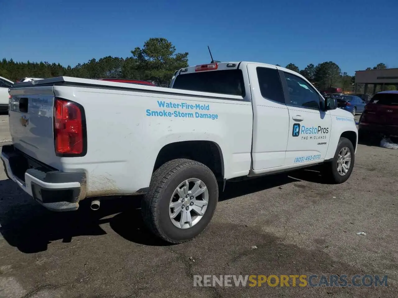 3 Photograph of a damaged car 1GCHSCEAXL1167285 CHEVROLET COLORADO 2020